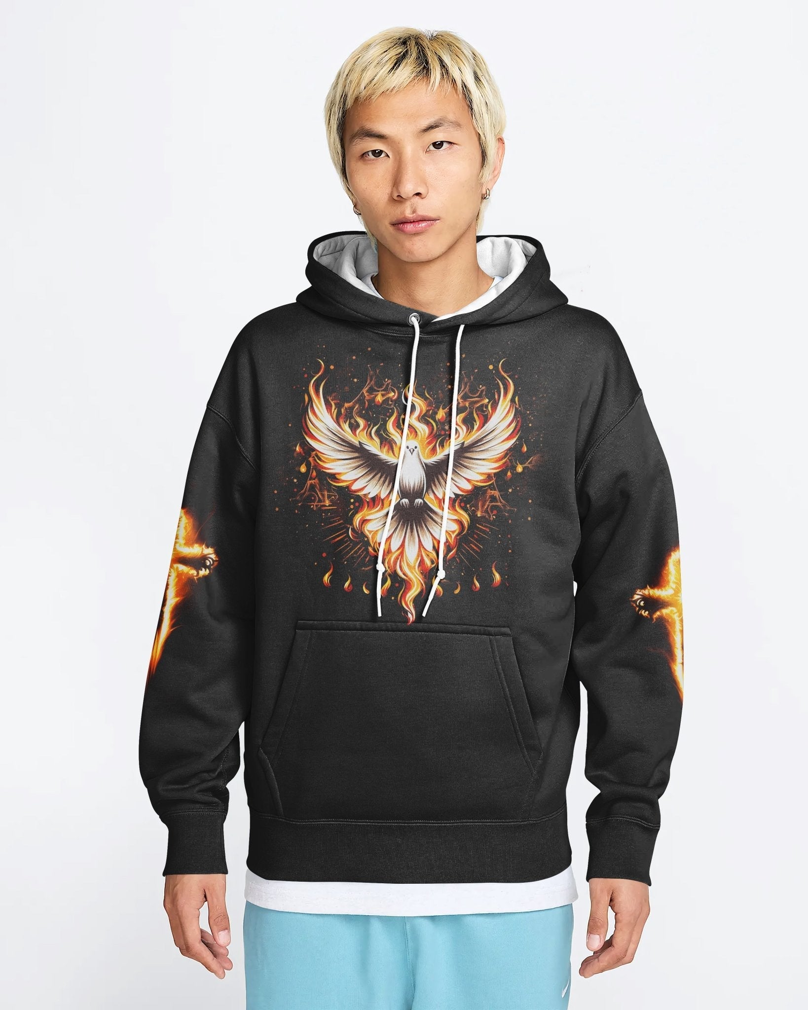 Baptized In Fire All Over Print Hoodie