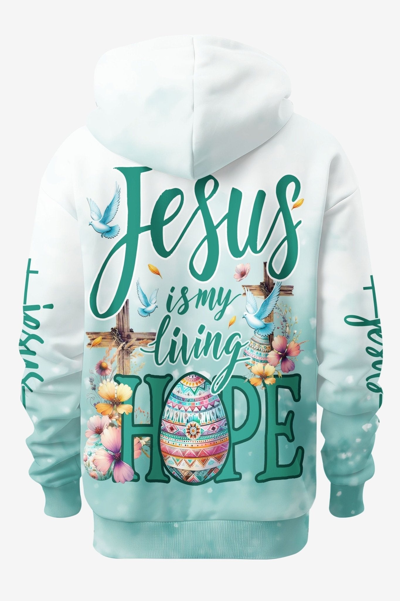 Jesus Is My Living Hope All Over Print Hoodie
