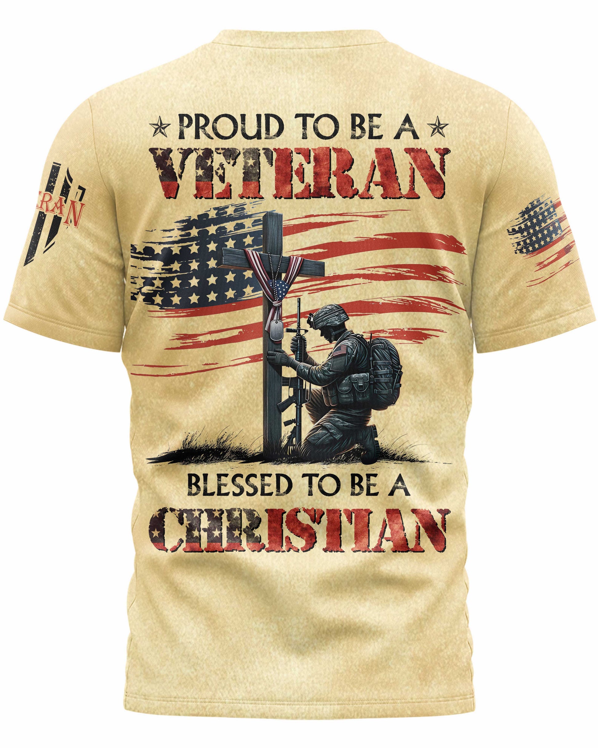 Proud To Be A Veteran All Over Print T-Shirt