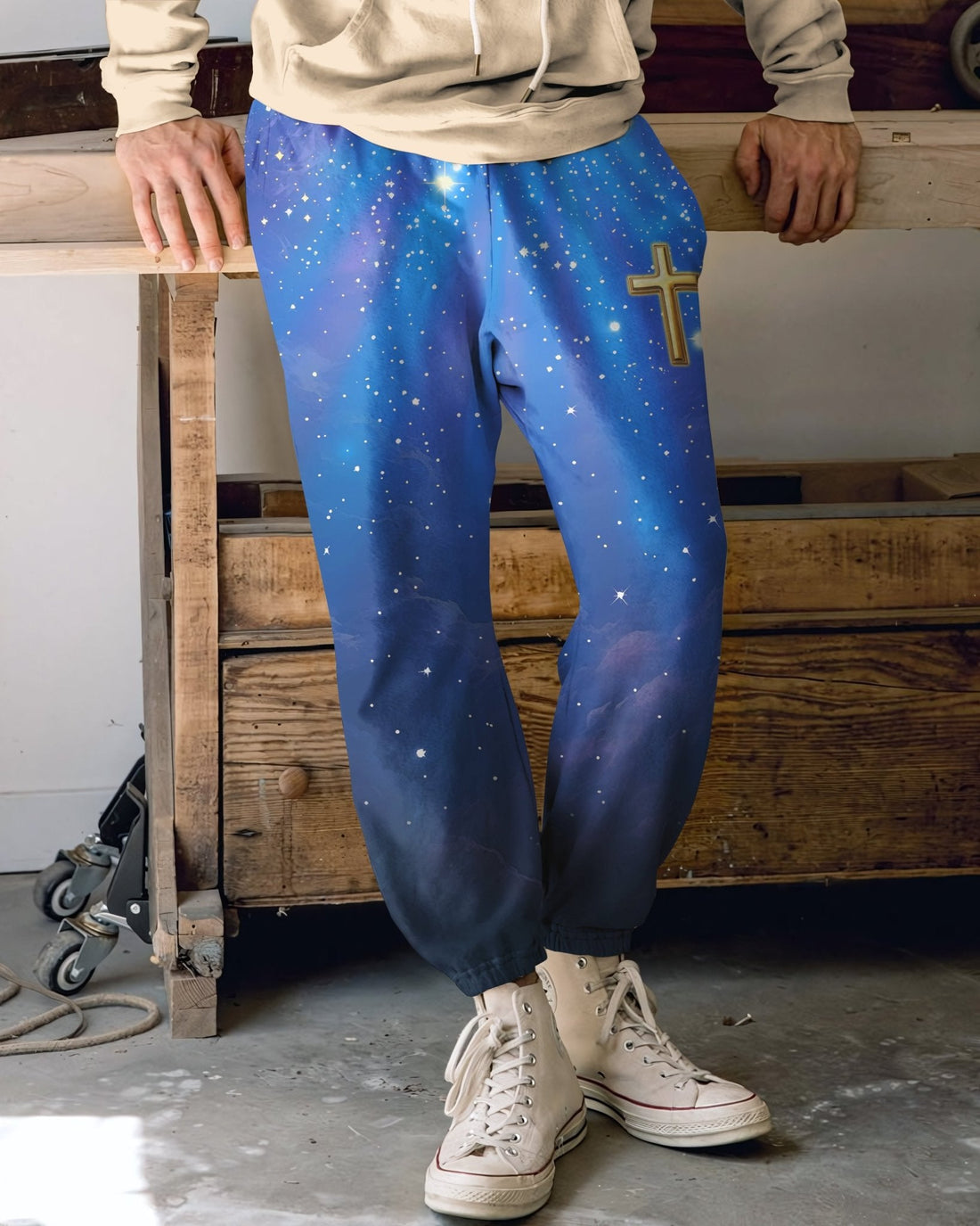 Faith Can Move Mountains All Over Print Jogger Pants