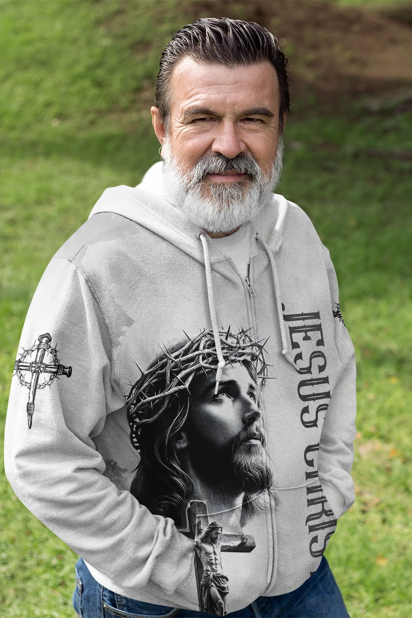Yet He Chose Me All Over Print Zip Hoodie