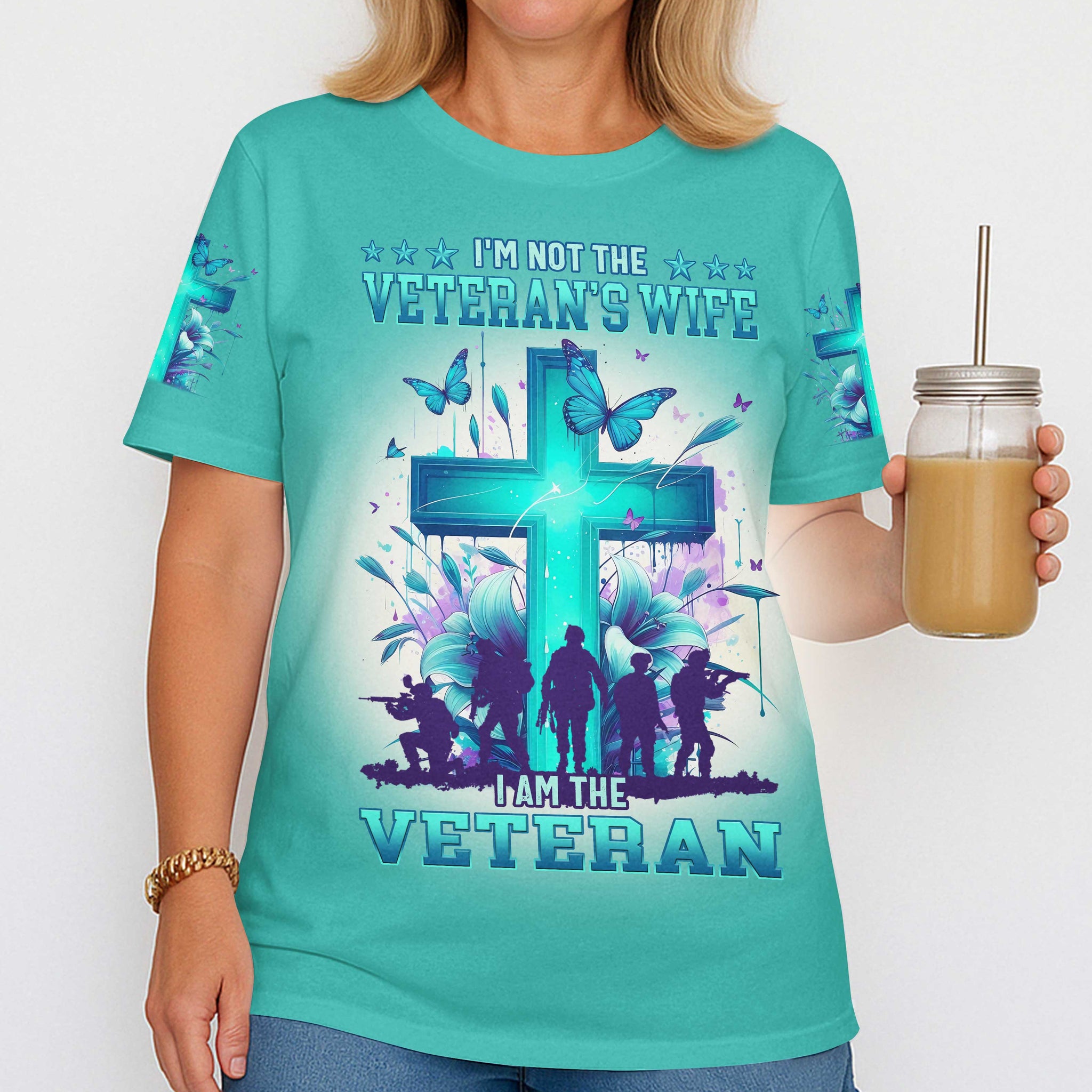I'm Not The Veteran's Wife All Over Print T-Shirt