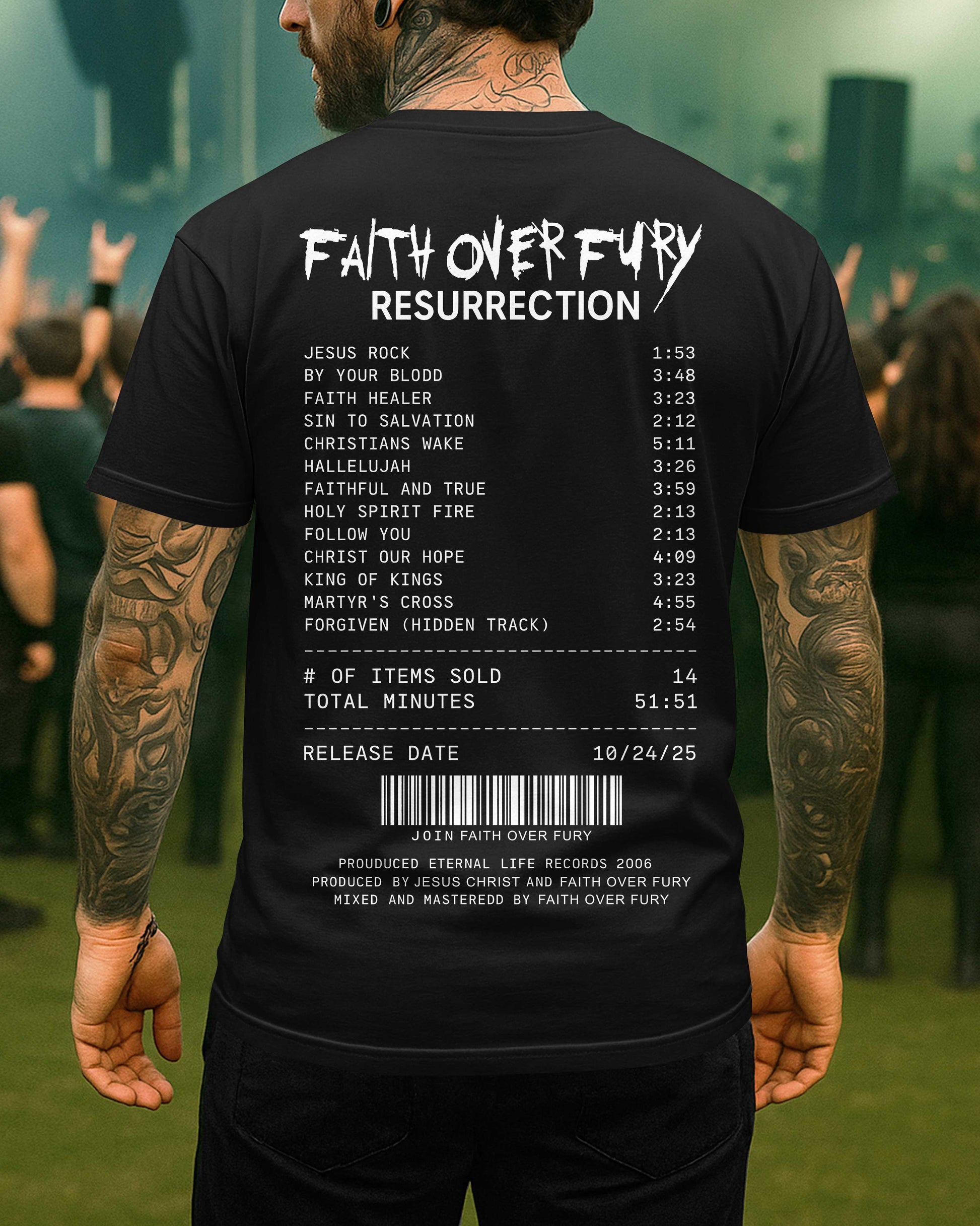Faith Over Fury Resurrection T-Shirt