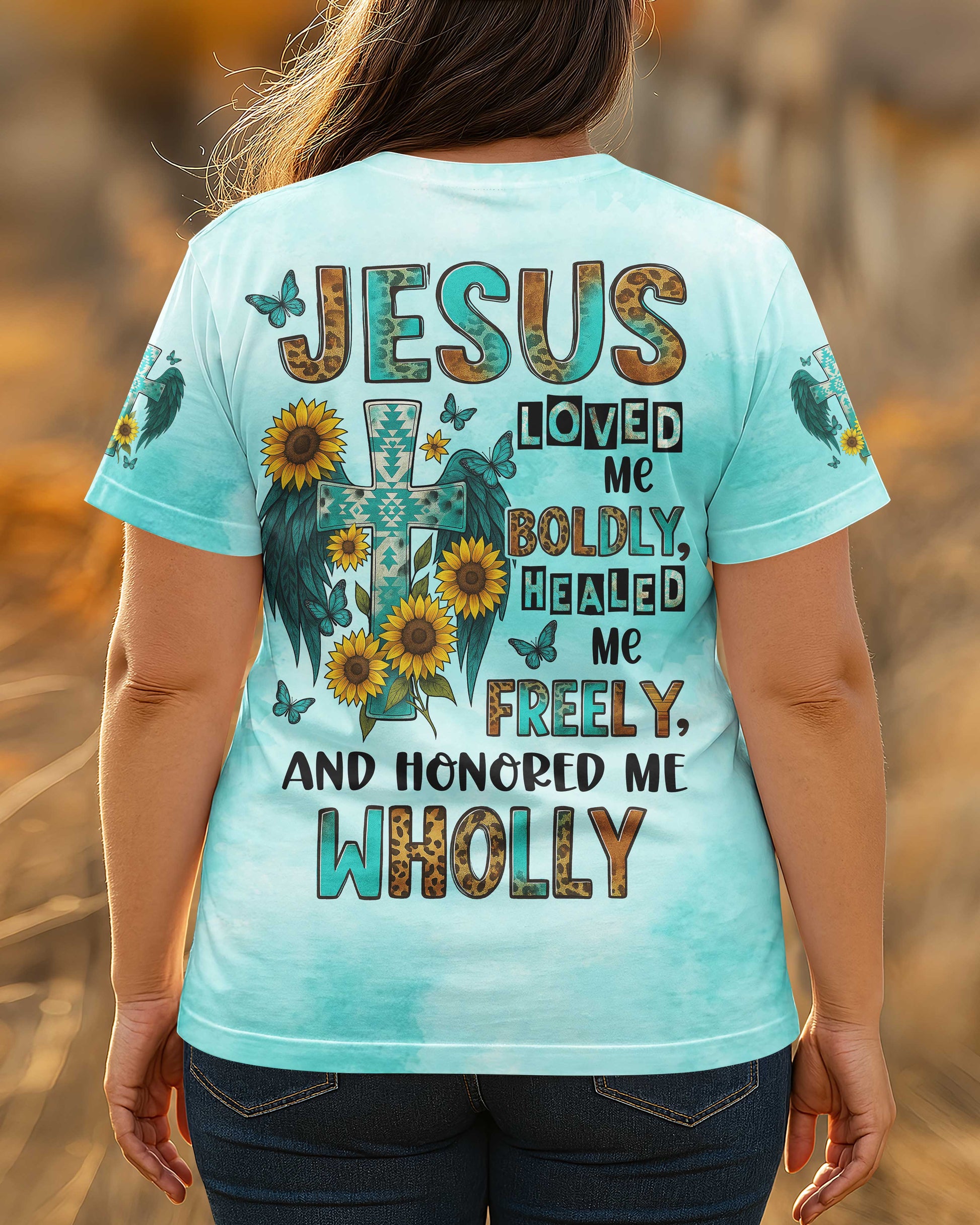 Jesus Loved Me Boldly All Over Print T-Shirt
