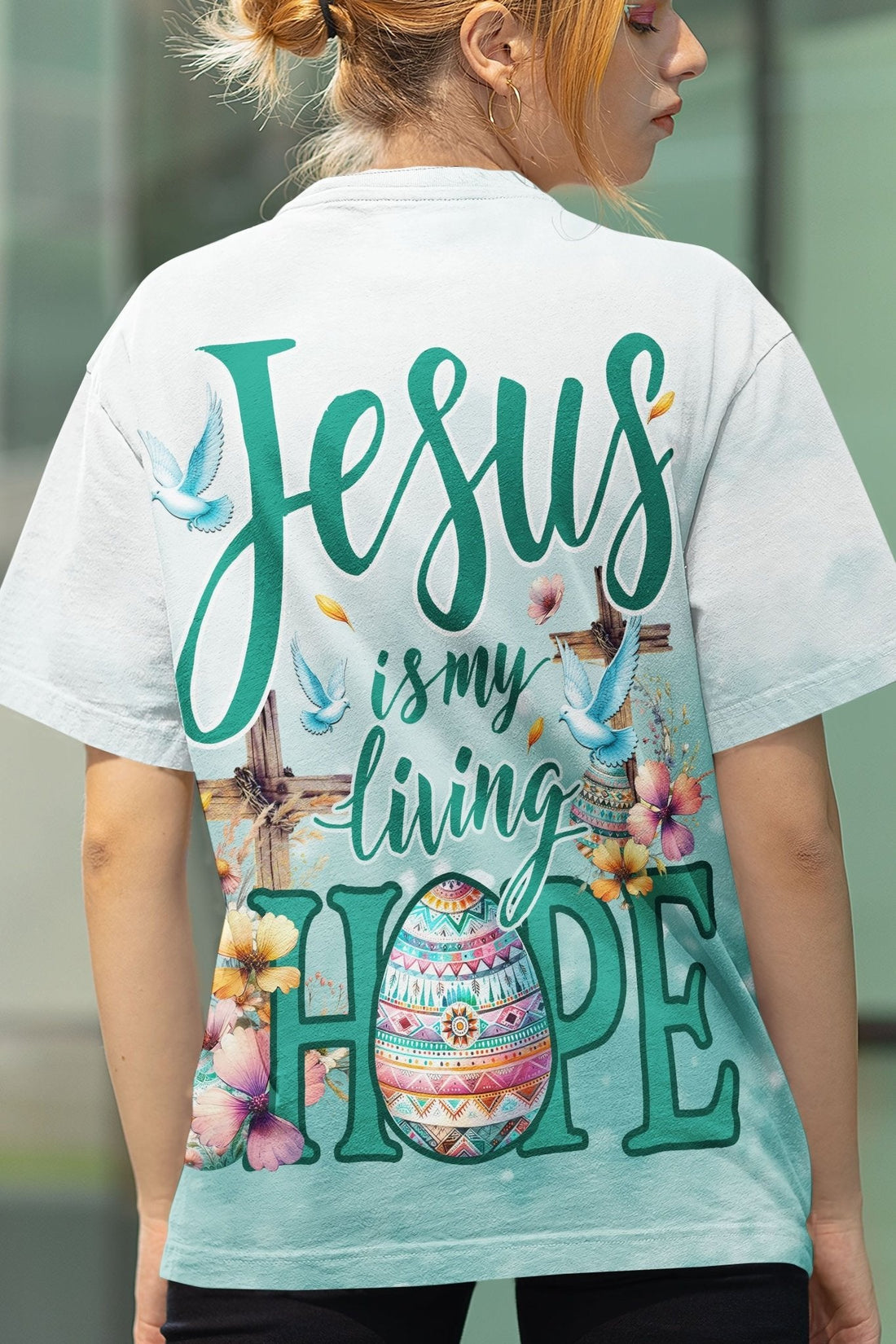 Jesus Is My Living Hope All Over Print T-shirt