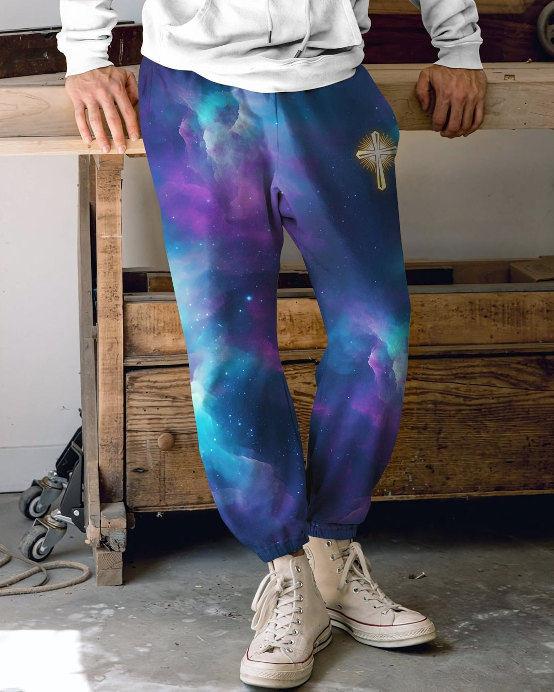 For We Walk By Faith Not By Sight All Over Print Jogger Pants