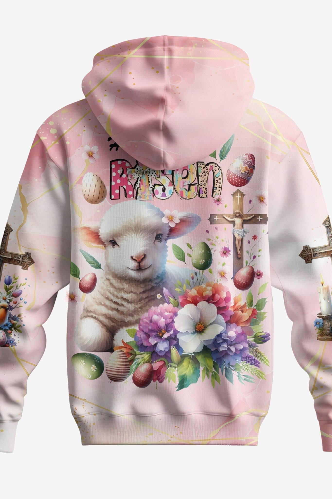 He Is Risen All Over Print Zip Hoodie