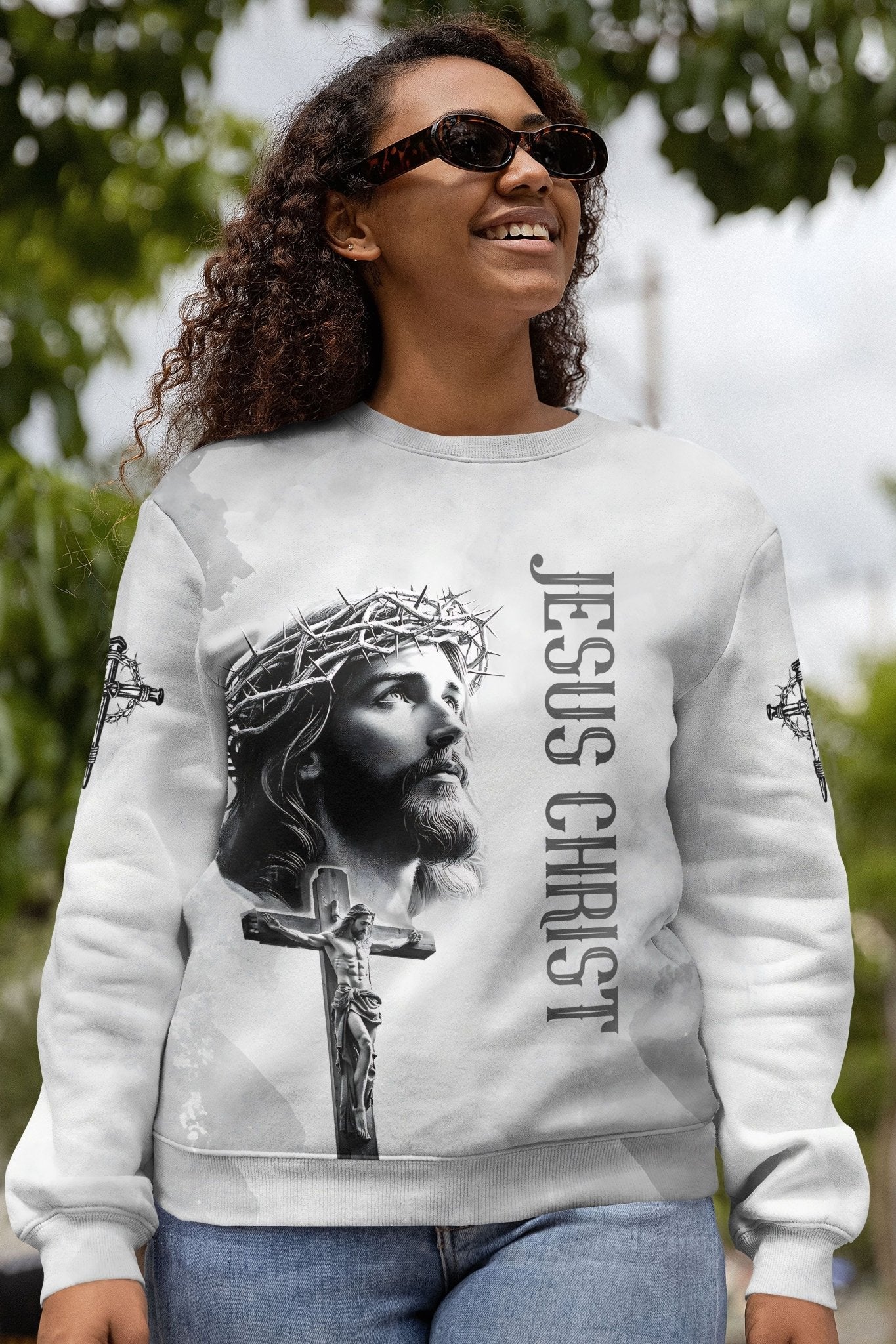 Yet He Chose Me All Over Print Sweater