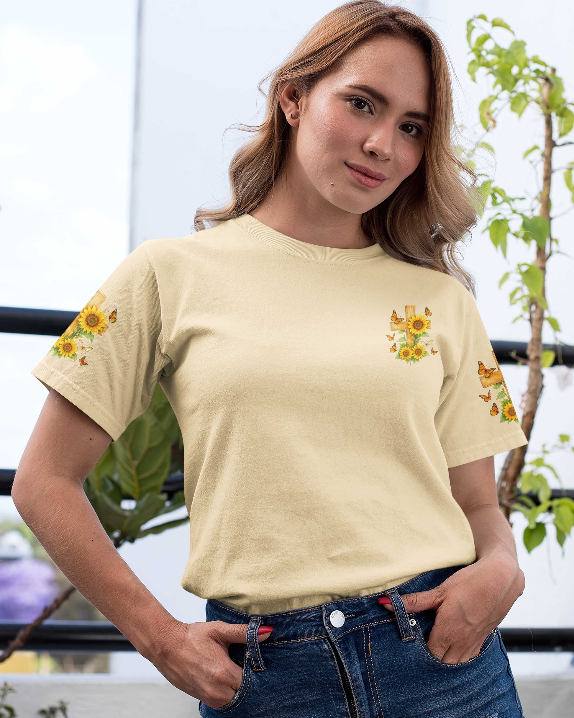 He Turned My Scars Into Stories All Over Print T-Shirt