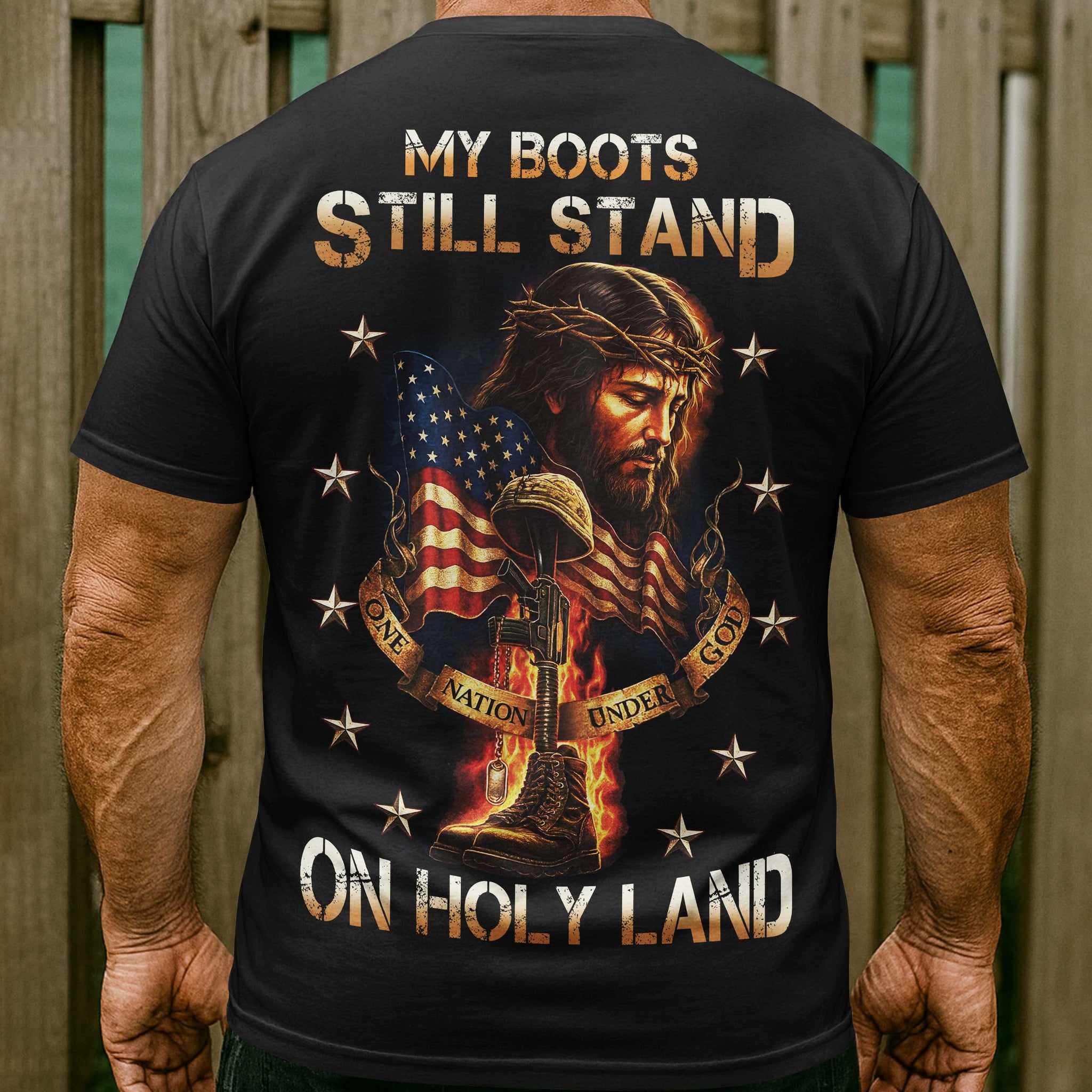 My Boots Still Stand All Over Print T-Shirt