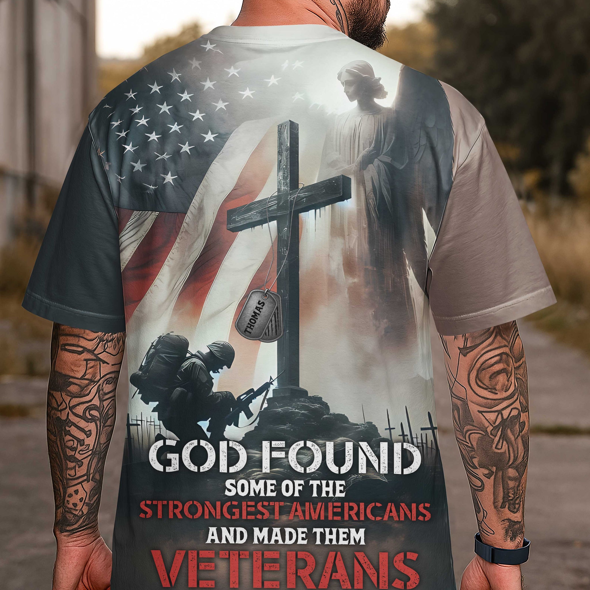 God Found Some Of The Strongest Americans T-Shirt