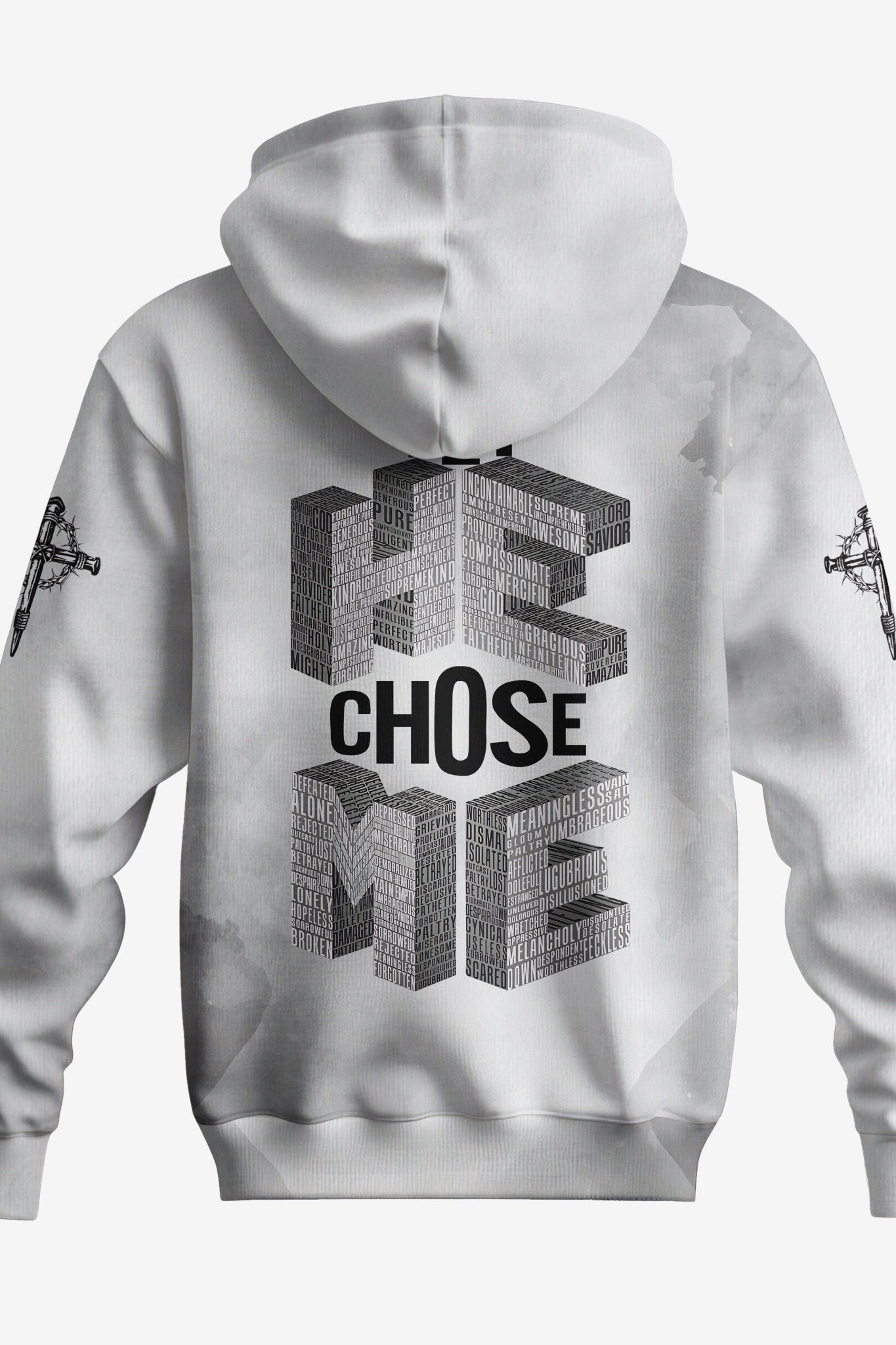Yet He Chose Me All Over Print Zip Hoodie