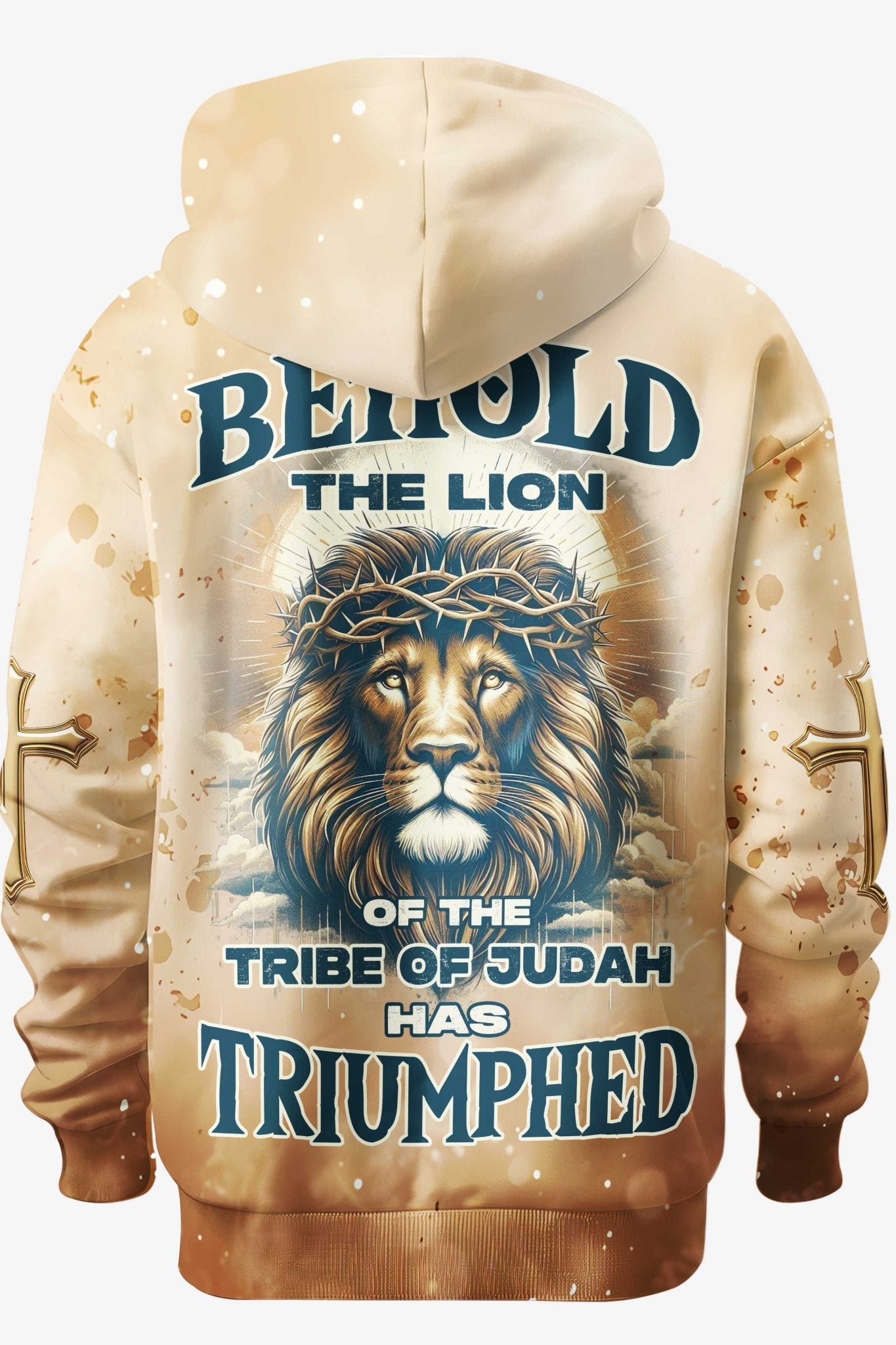 Behold The Lion Of The Tribe Of Judah Has Triumphed All Over Print Hoodie