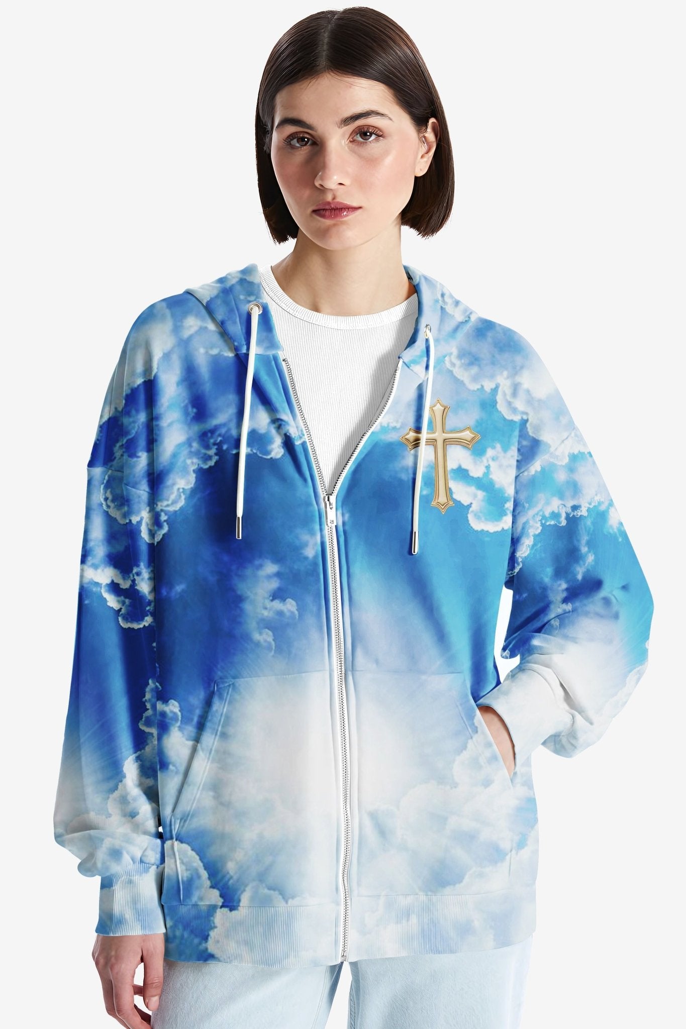 I Am The Way The Truth The Life All Over Print Zip Hoodie