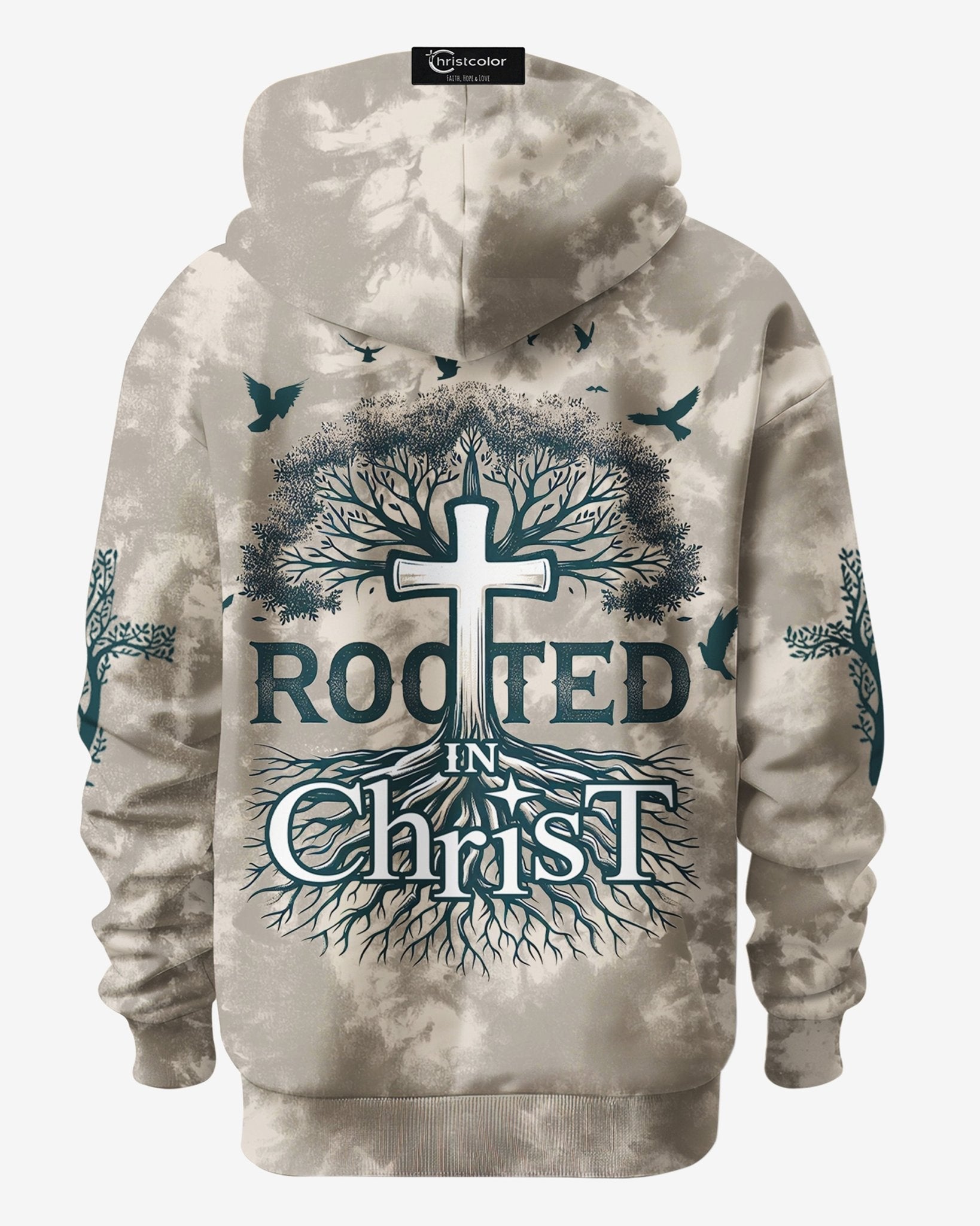 Rooted In Christ All Over Print Hoodie