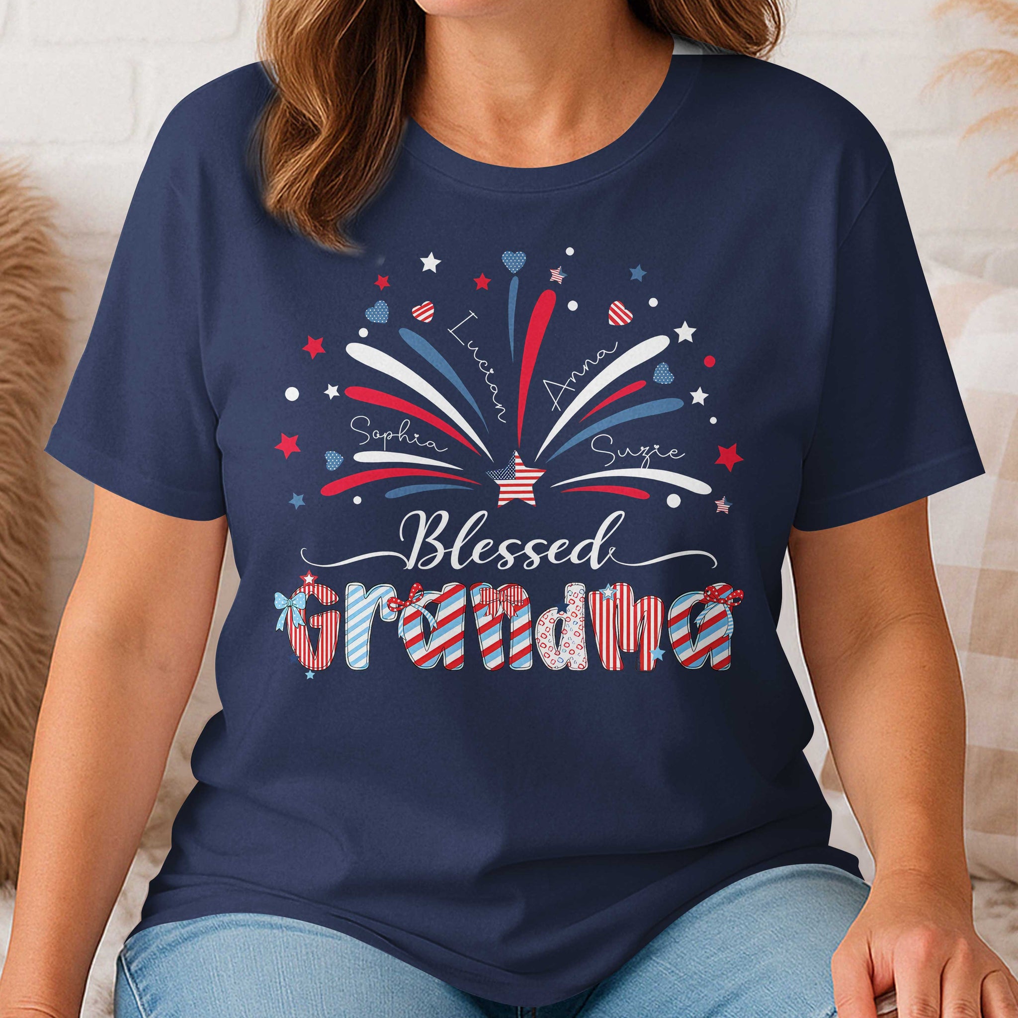 Blessed Grandma Independence Day T-Shirt