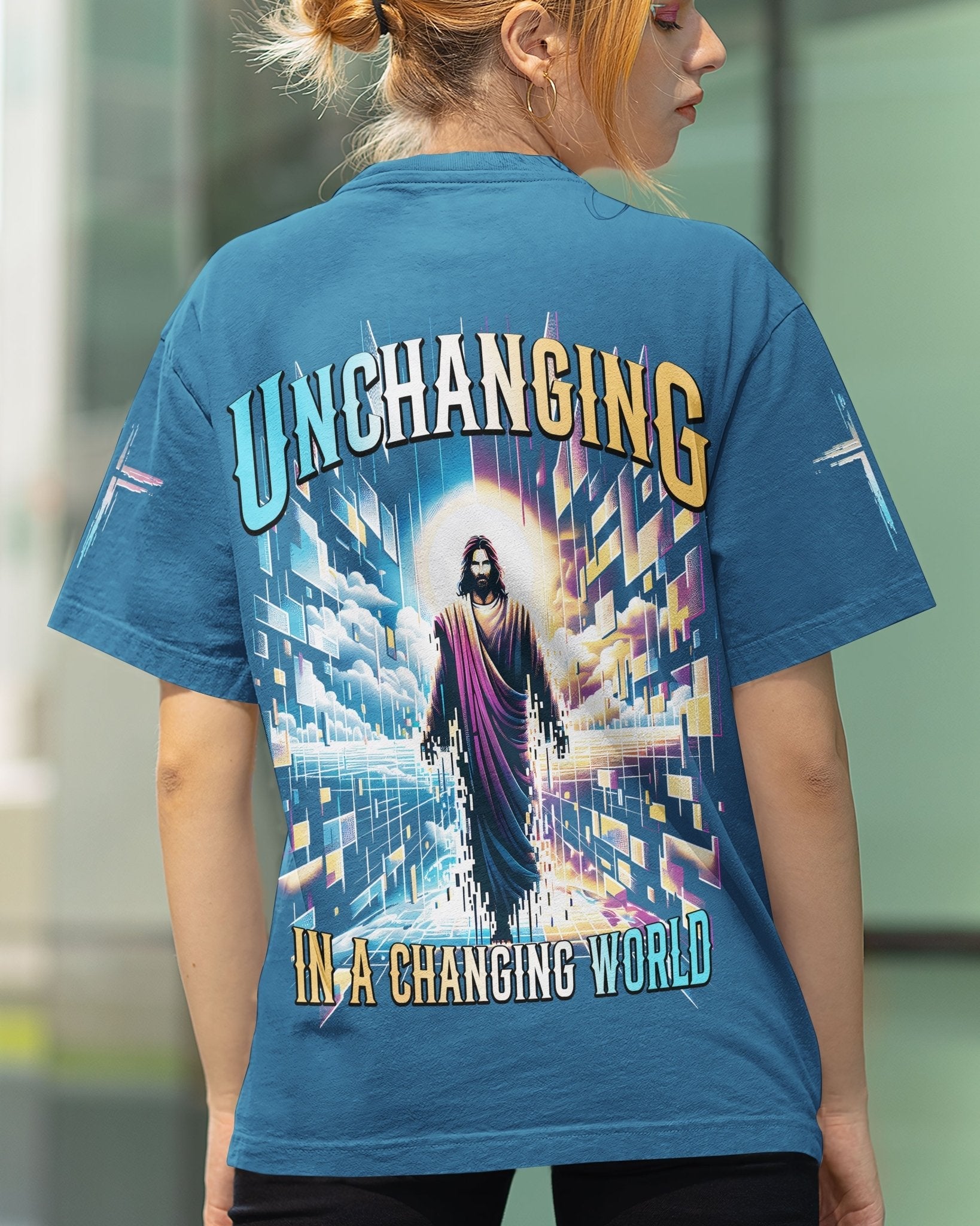 Unchanging In A Changing World All Over Print T-shirt