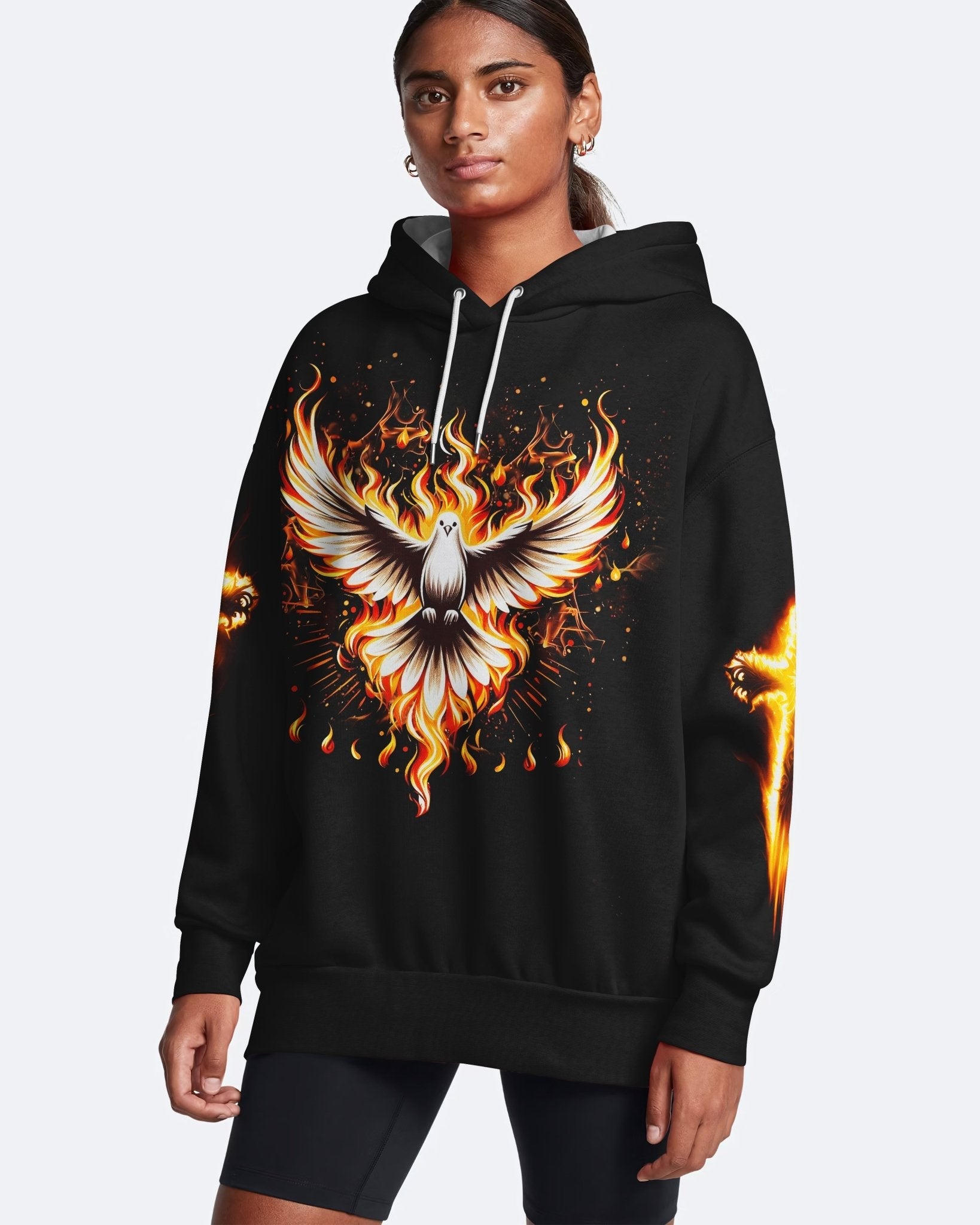 Baptized In Fire All Over Print Hoodie