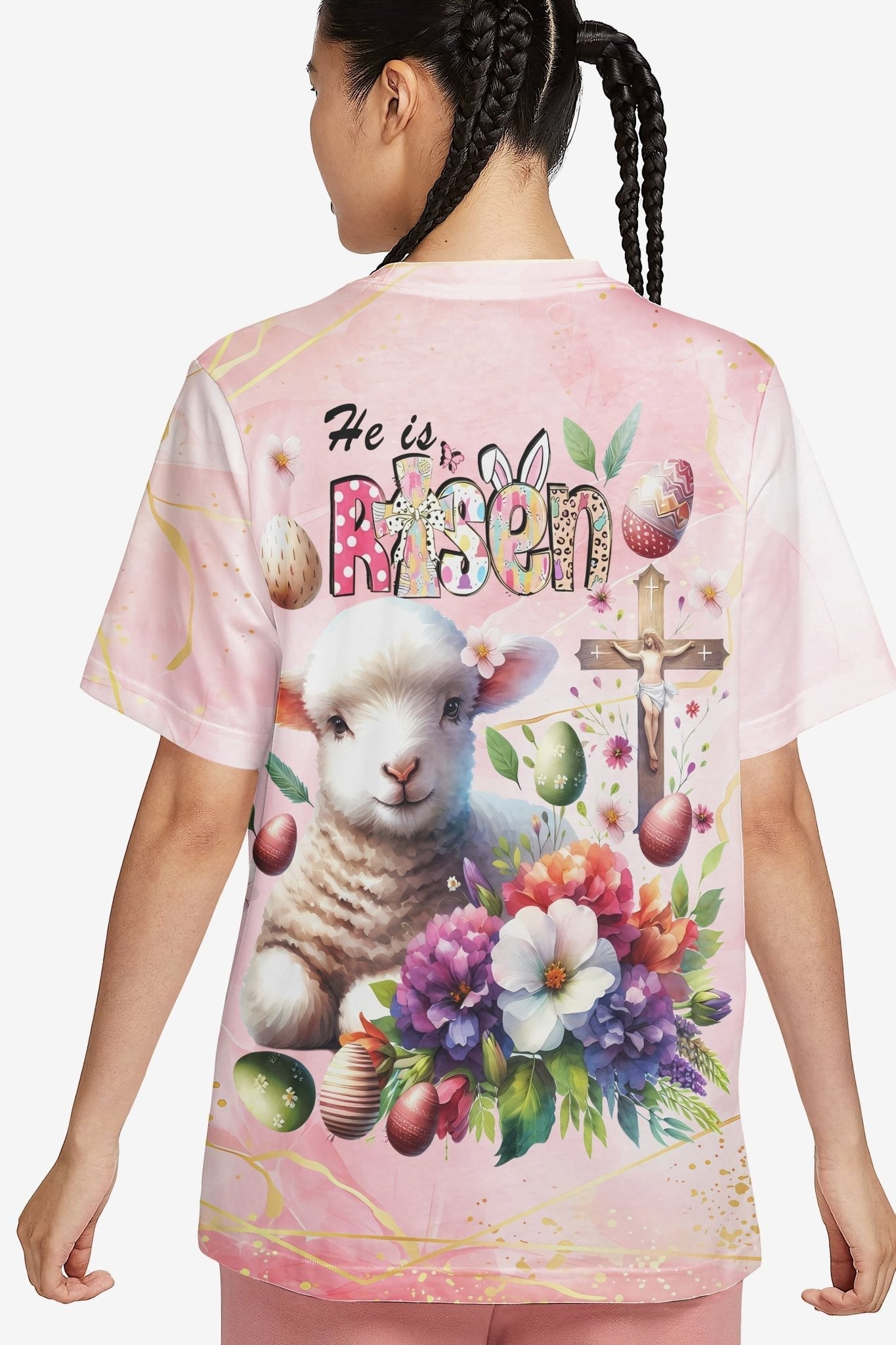 He Is Risen All Over Print T-shirt