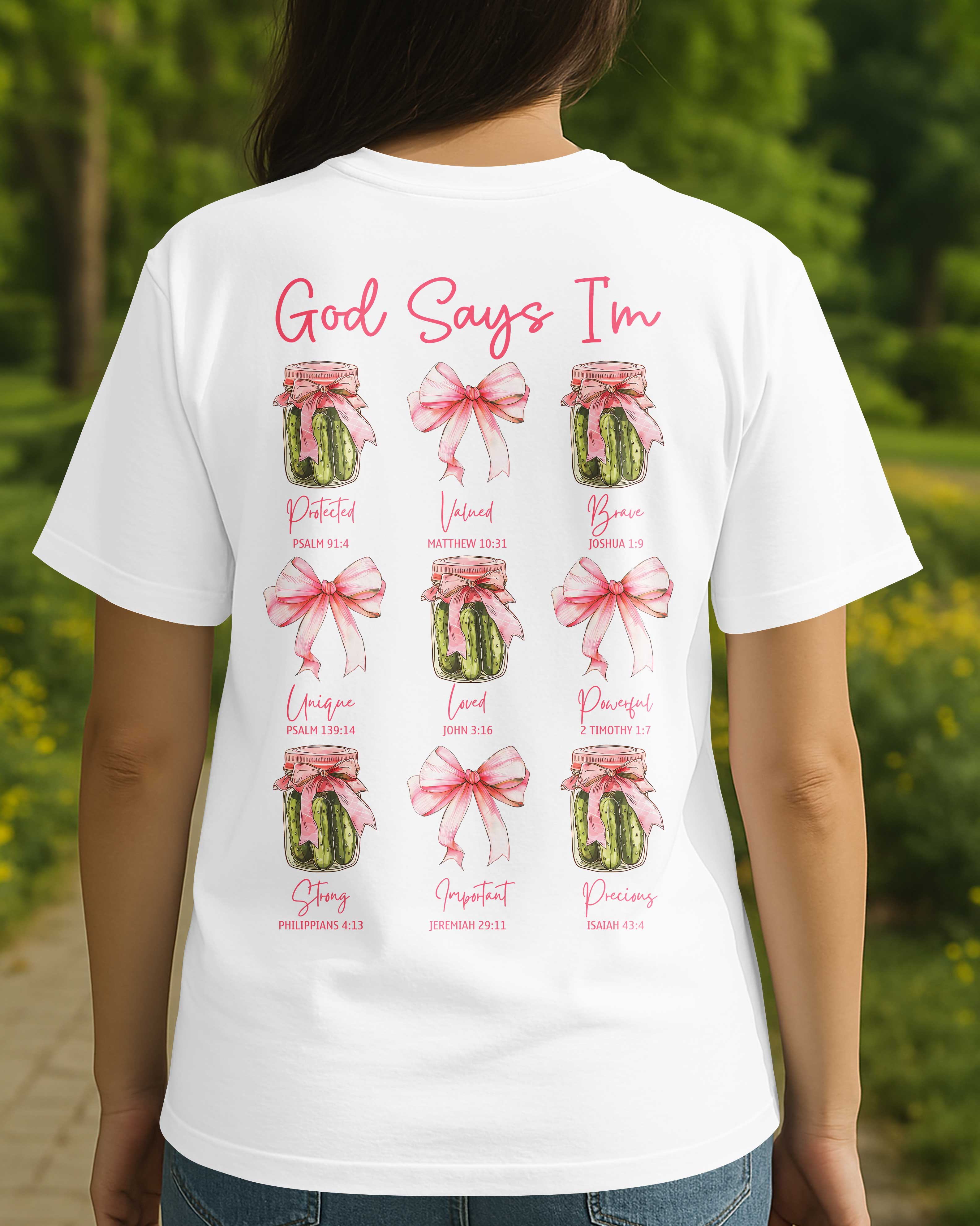 God Says I'm T-Shirt Gift For Her Personalized Gift For Women