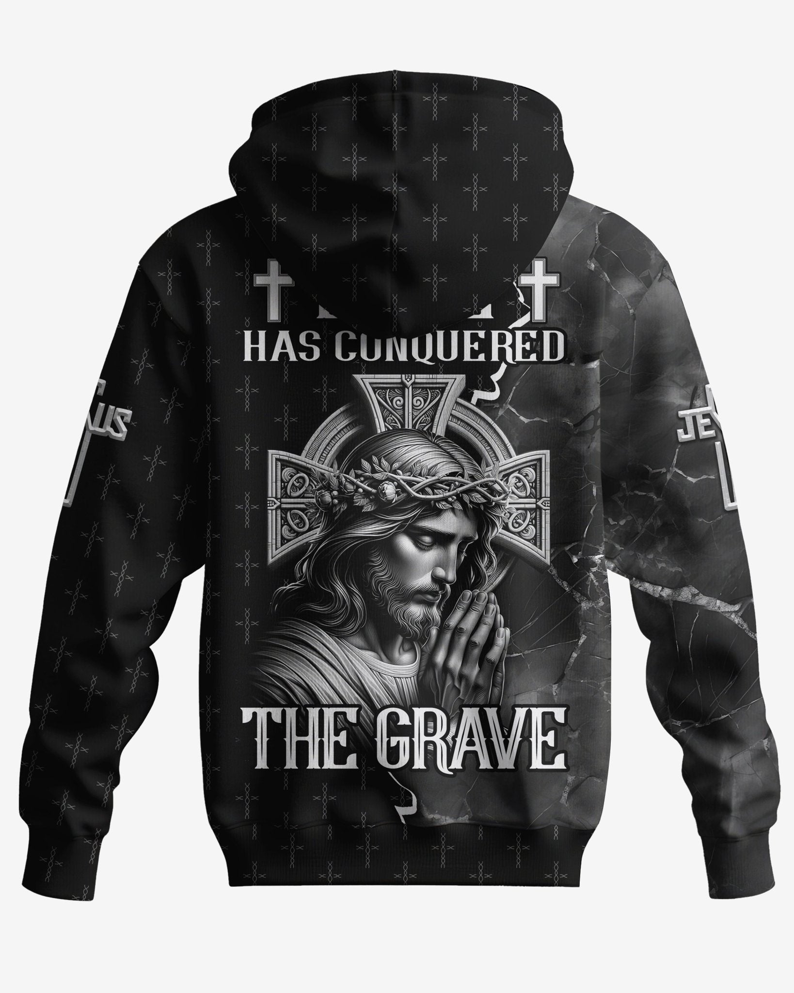 Love Has Conquered The Grave All Over Print Zip Hoodie