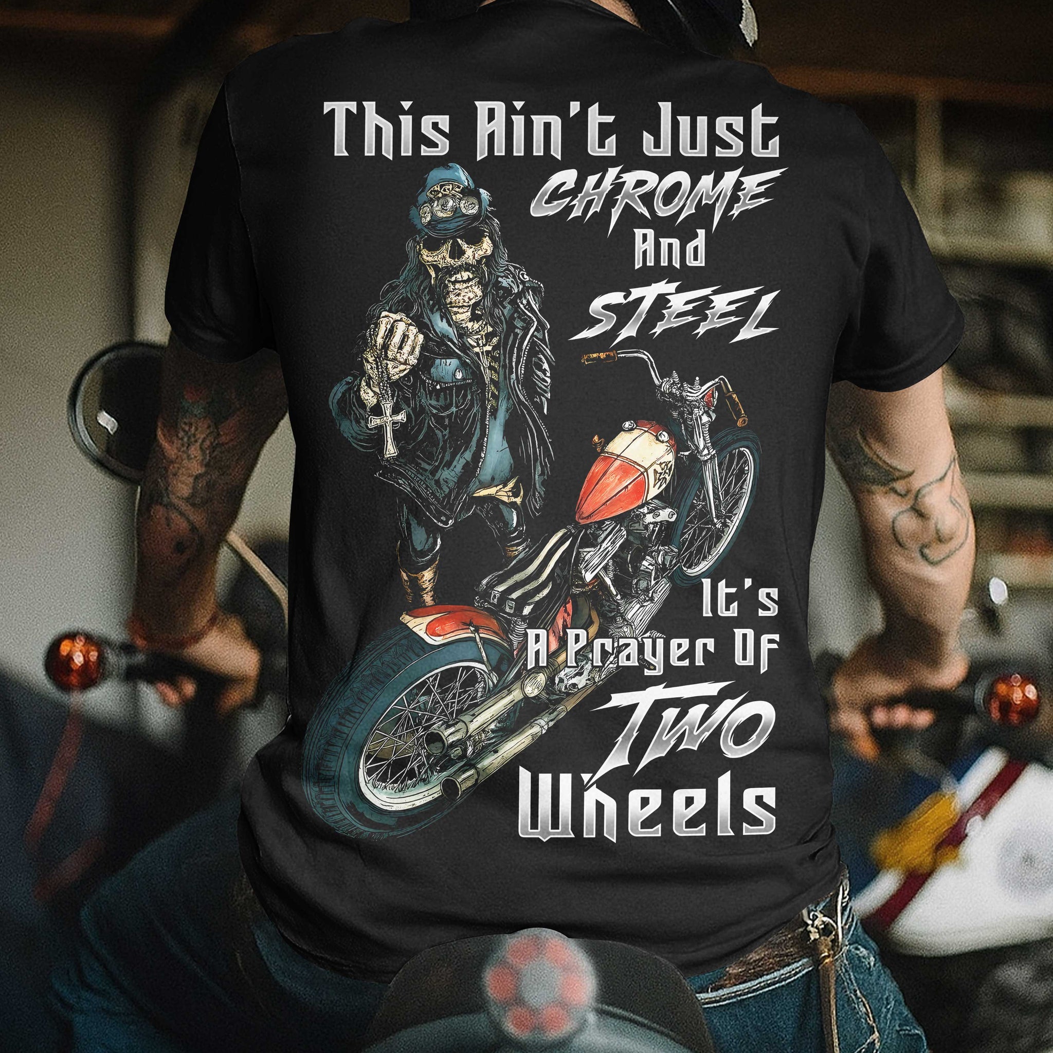 This Ain't Just Chrome And Steel All Over Print T-Shirt