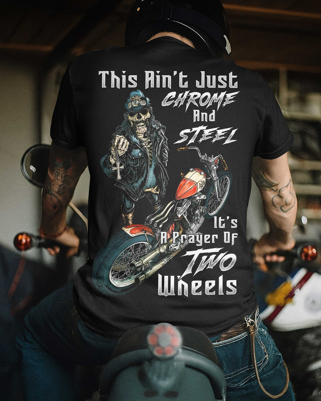 This Ain't Just Chrome And Steel All Over Print T-Shirt
