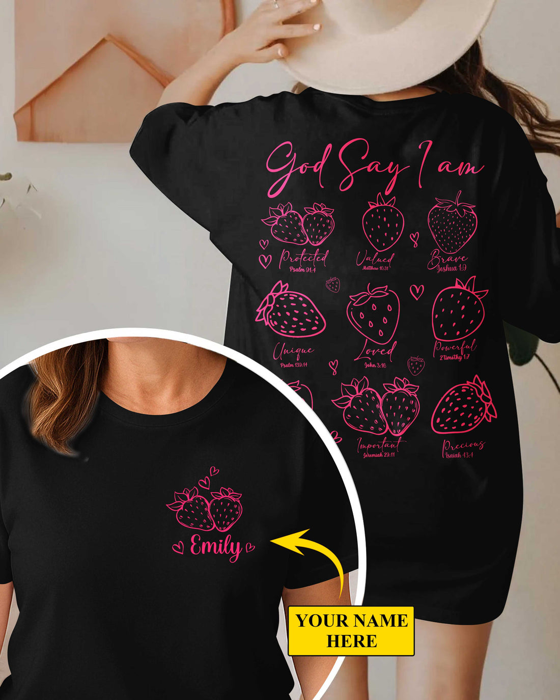 God Say I Am Protected Valued Brave Unique Loved Powerful Important Precious T-Shirt