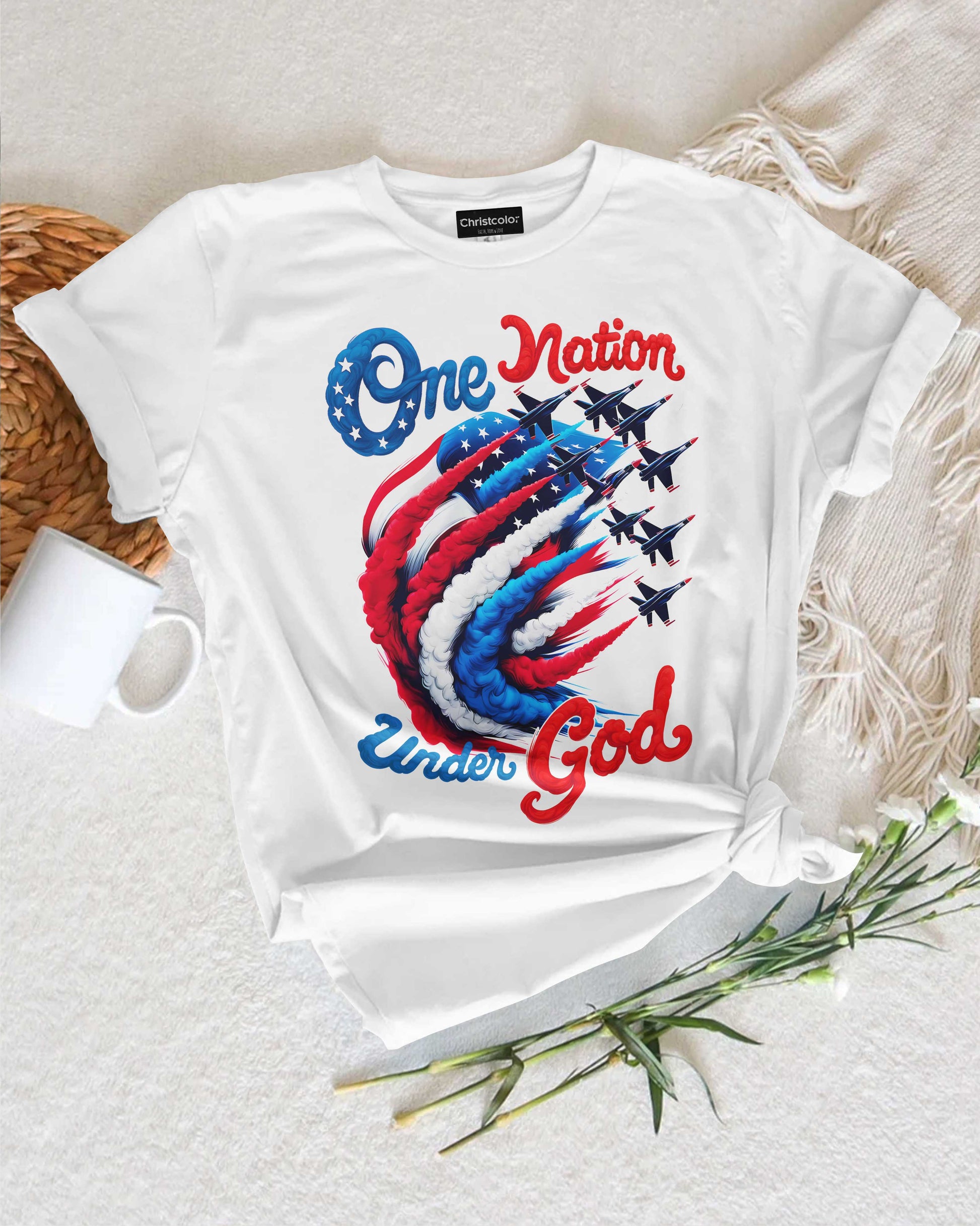 One Nation Under God Patriotic All Over Print T-Shirt