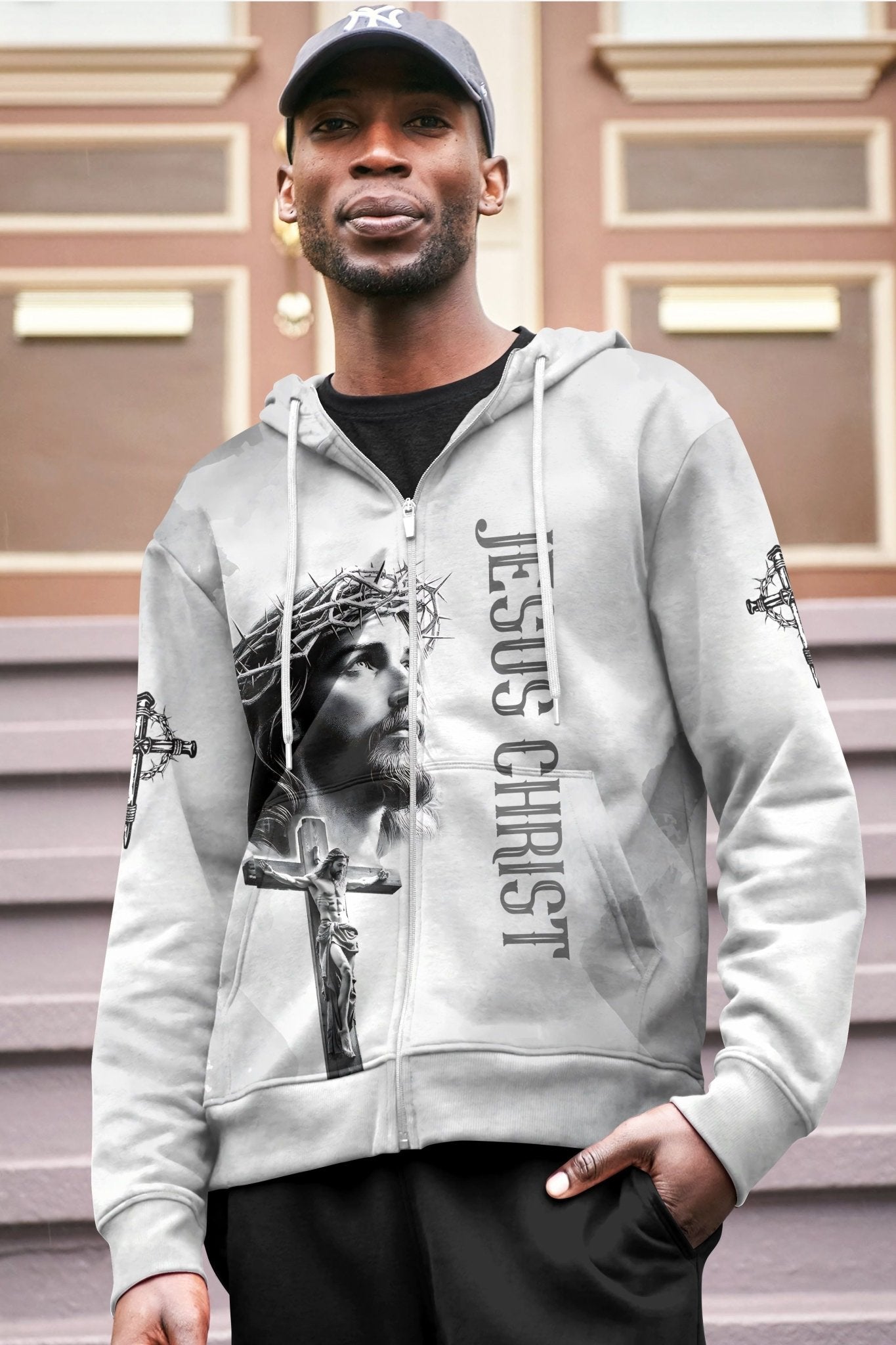 Yet He Chose Me All Over Print Zip Hoodie