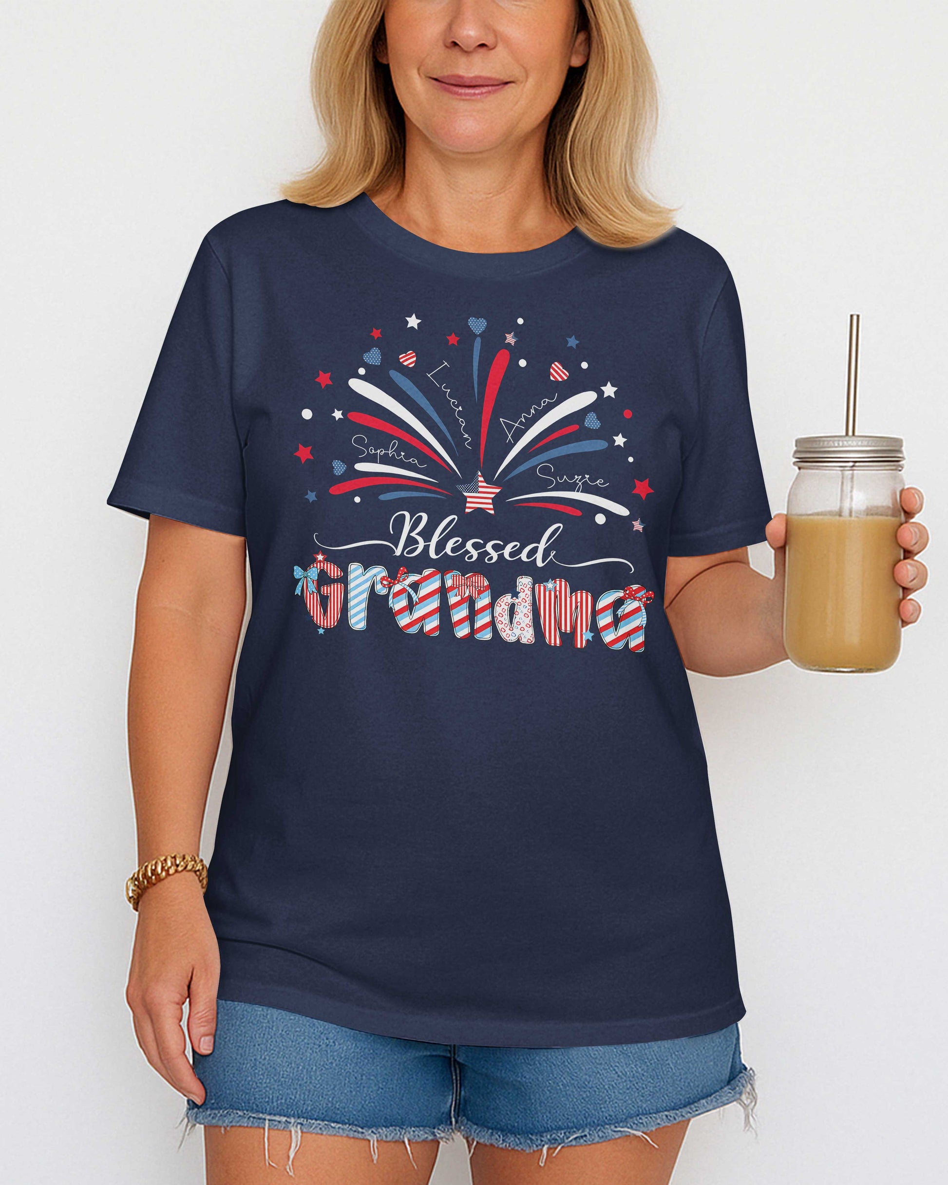 Blessed Grandma Independence Day T-Shirt