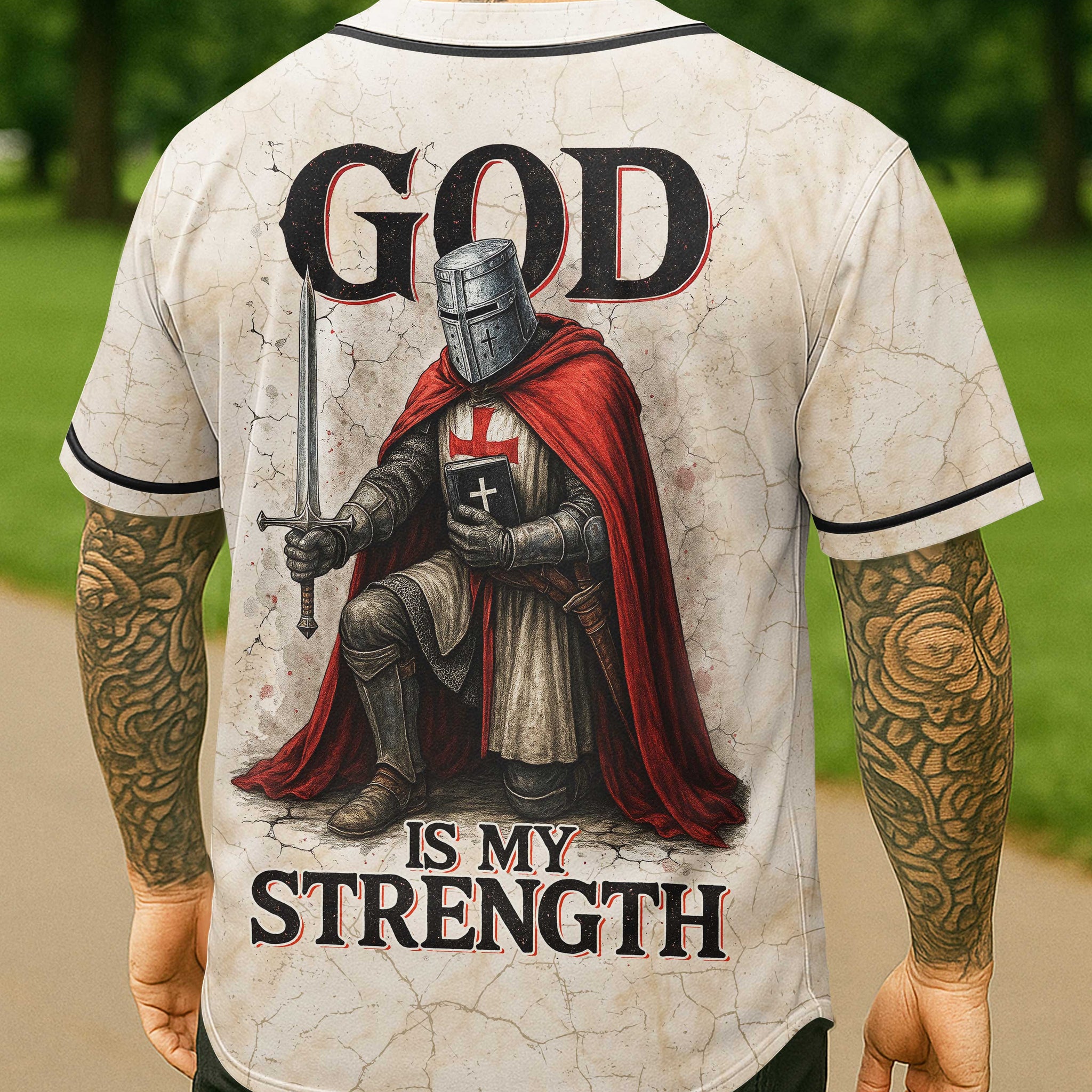 God Is My Strength All Over Print Jersey