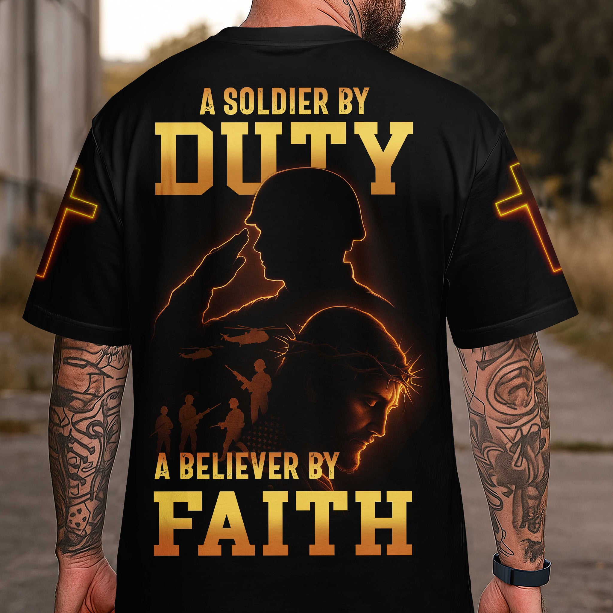 A Soldier By Duty All Over Print T-Shirt