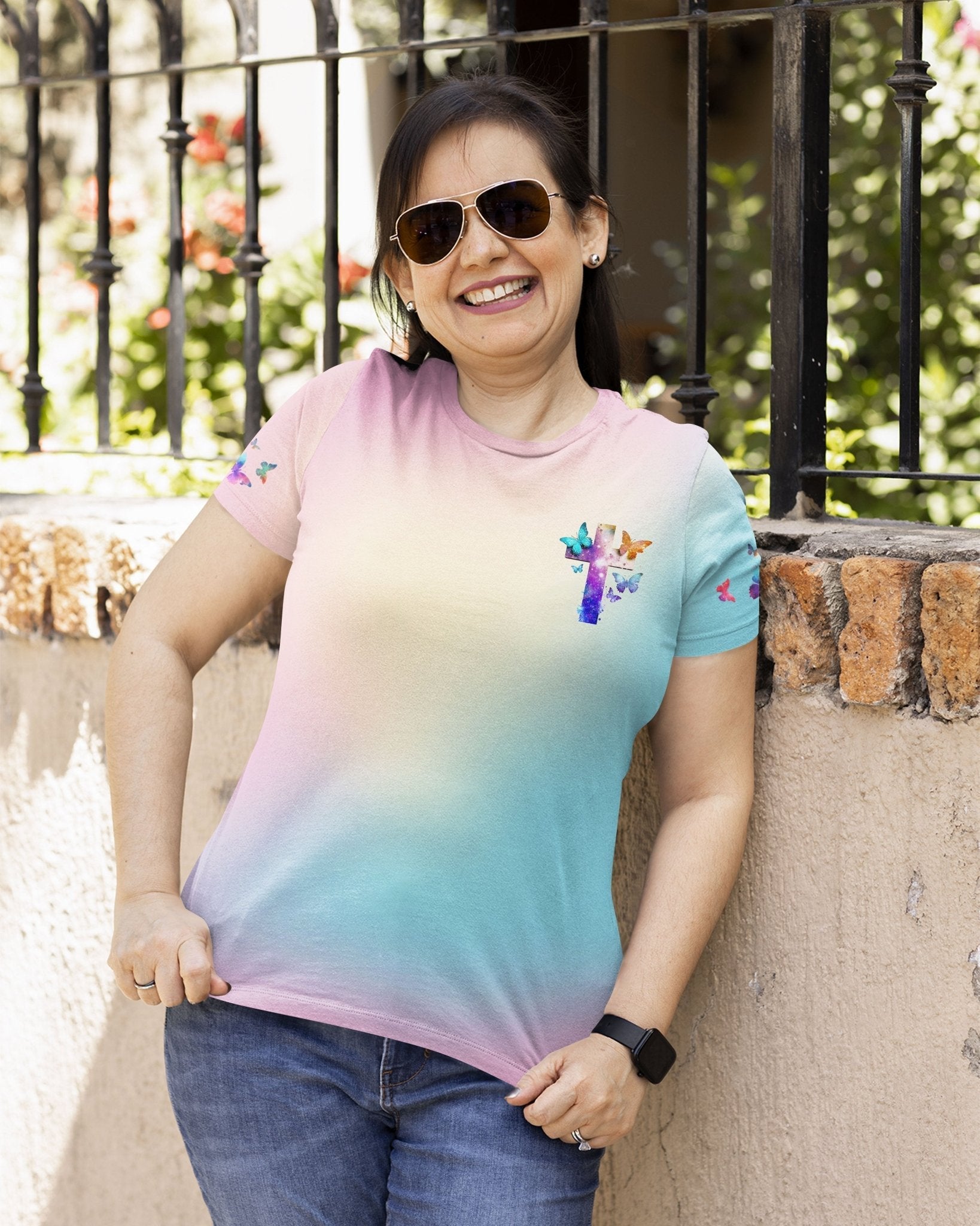 Butterfly Faith Hope Love All Over Print T-shirt