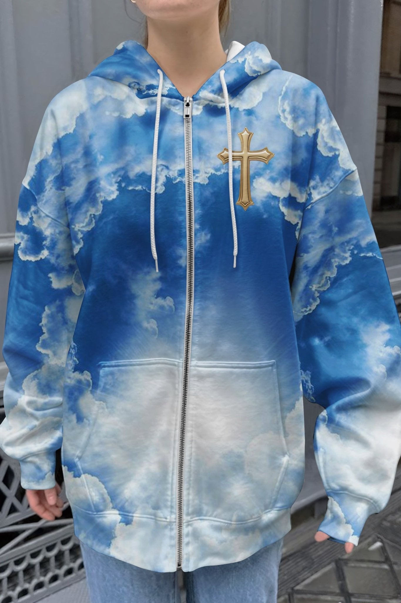 I Am The Way The Truth The Life All Over Print Zip Hoodie
