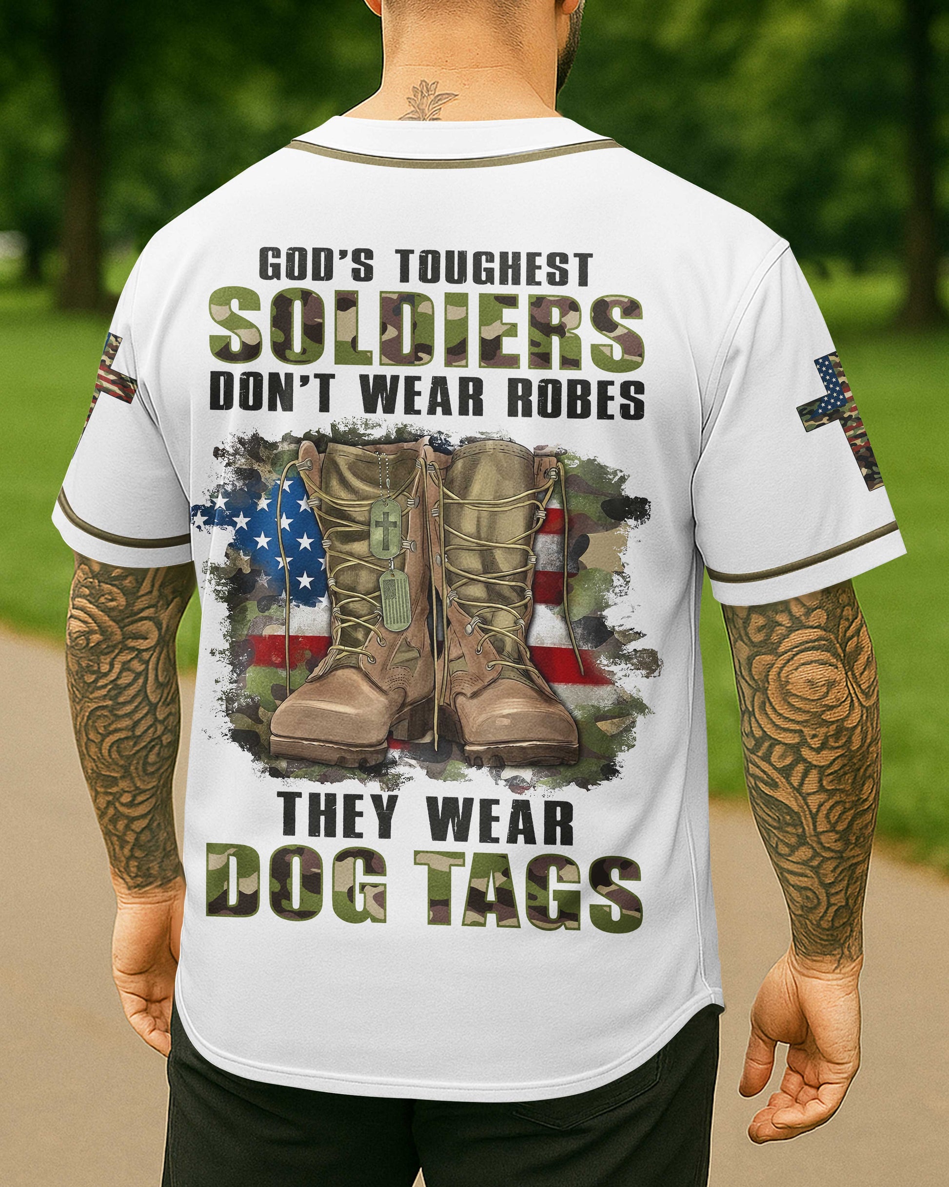 God's Toughest Soldiers Don't Wear Robes Jersey