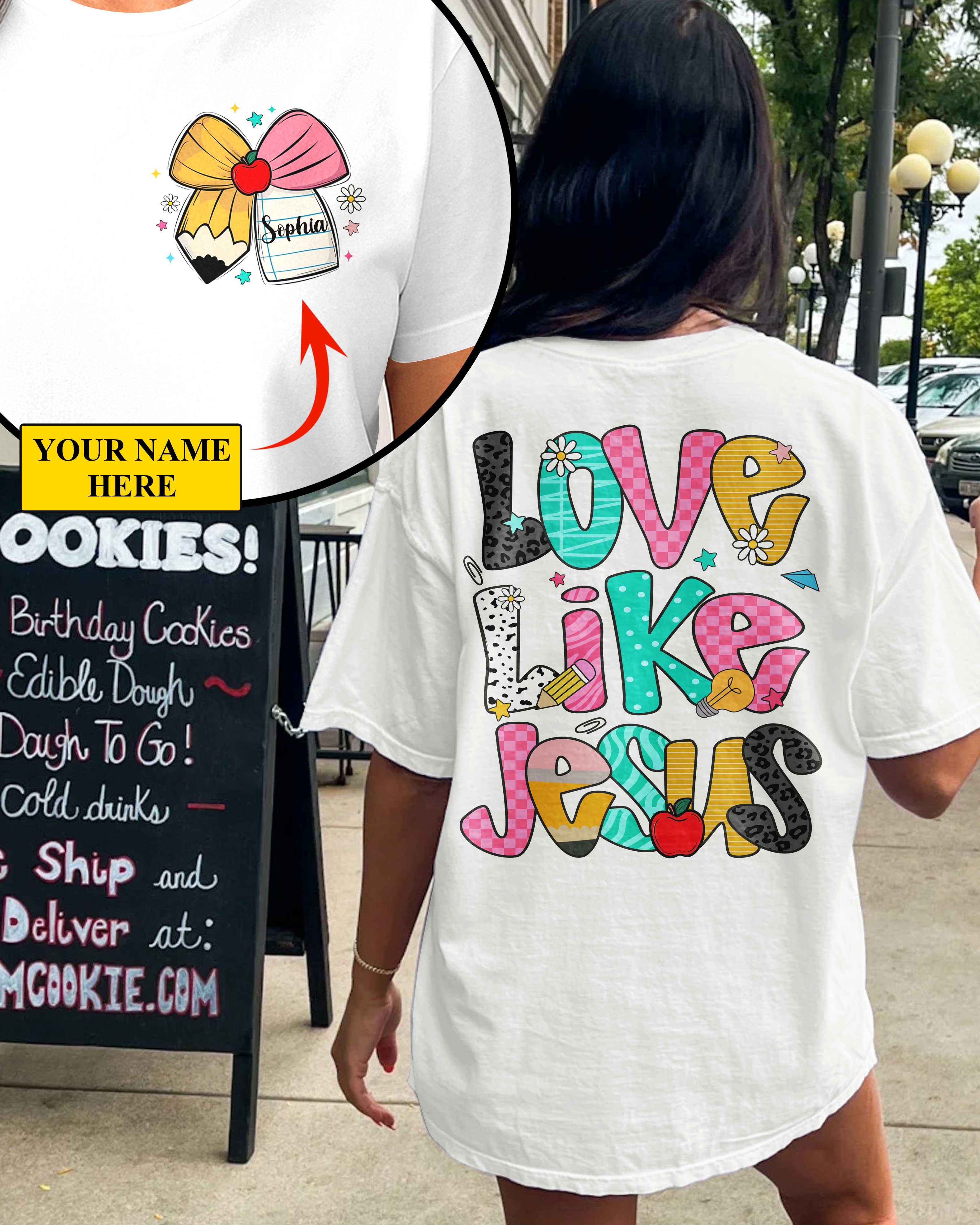 Love Like Jesus T-Shirt Gift For Back To School