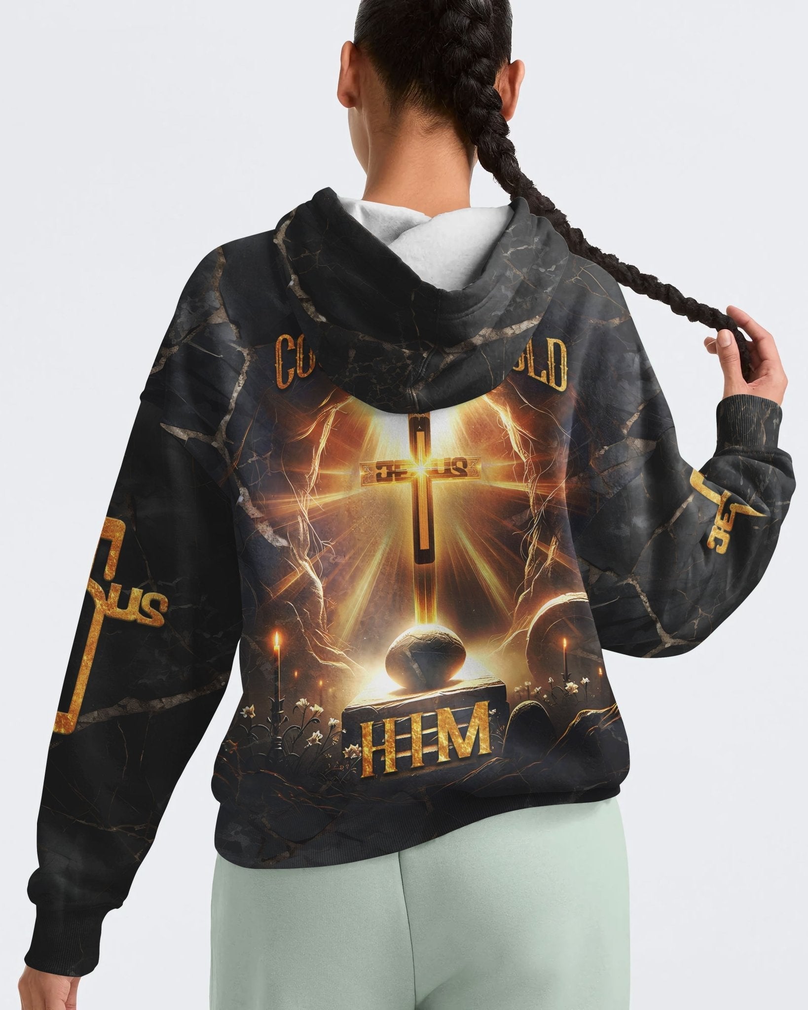 Death Could Not Hold Him All Over Print Hoodie