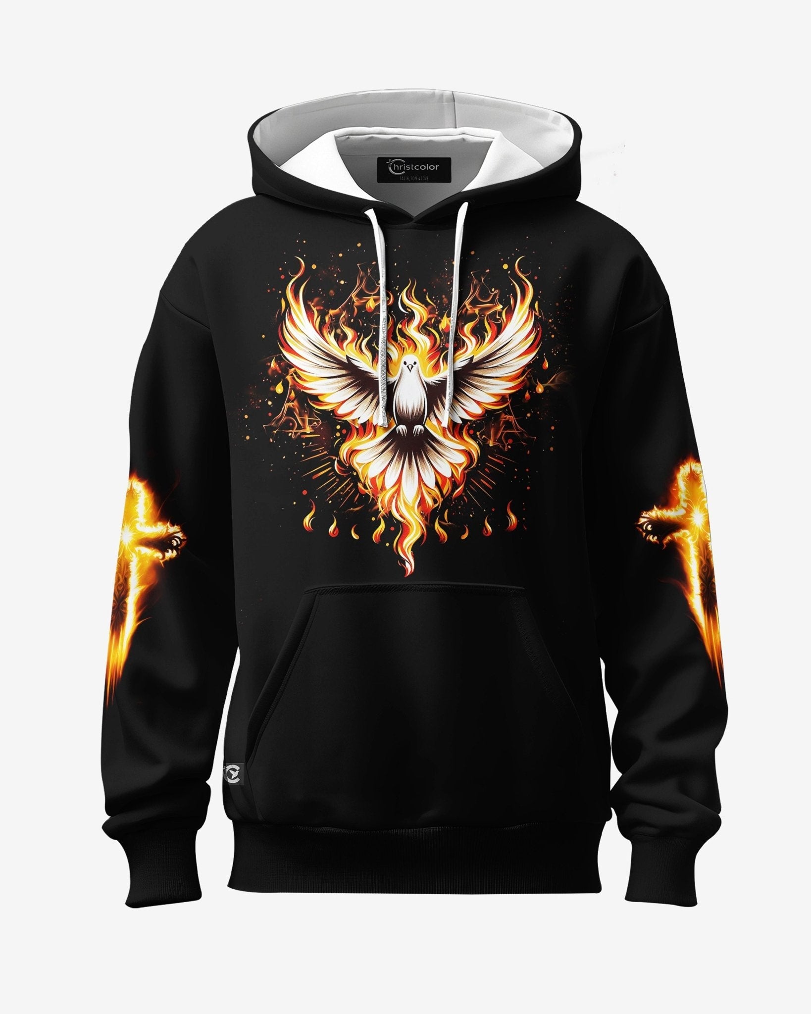 Baptized In Fire All Over Print Hoodie