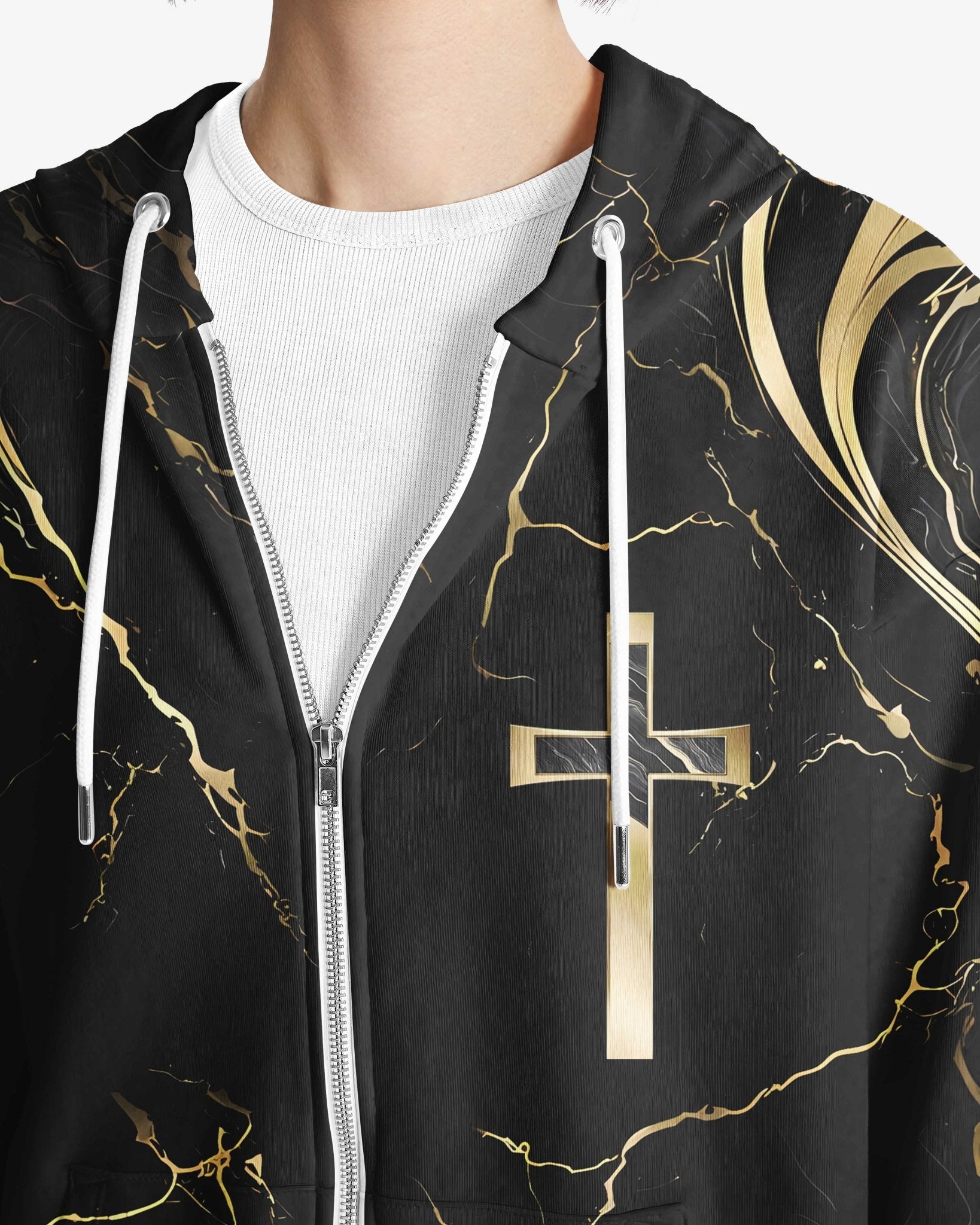 God Is Good All Over Print Zip Hoodie