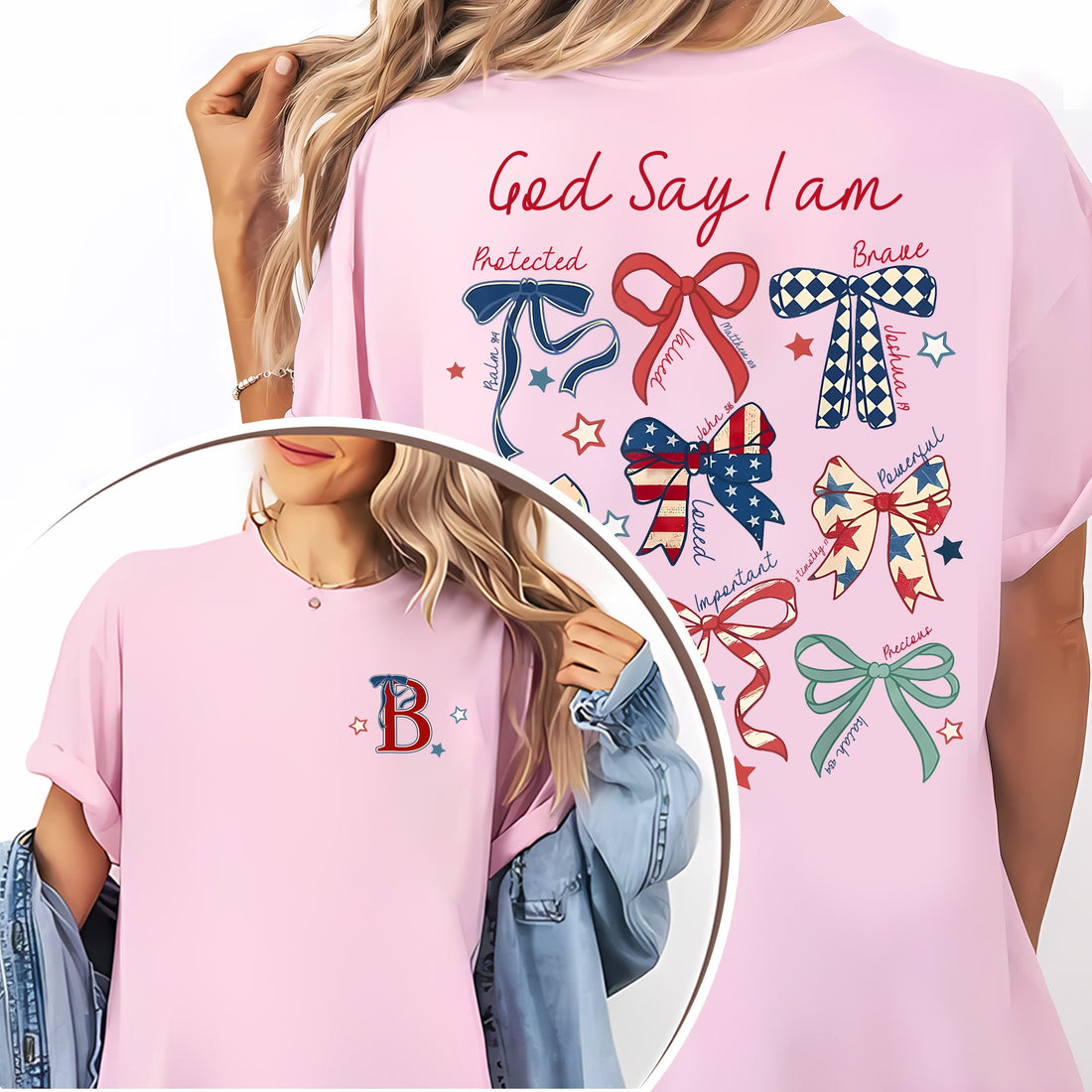 God Say I Am Protected Worthy Brave Chosen Loved Important Peaceful Precious T-Shirt