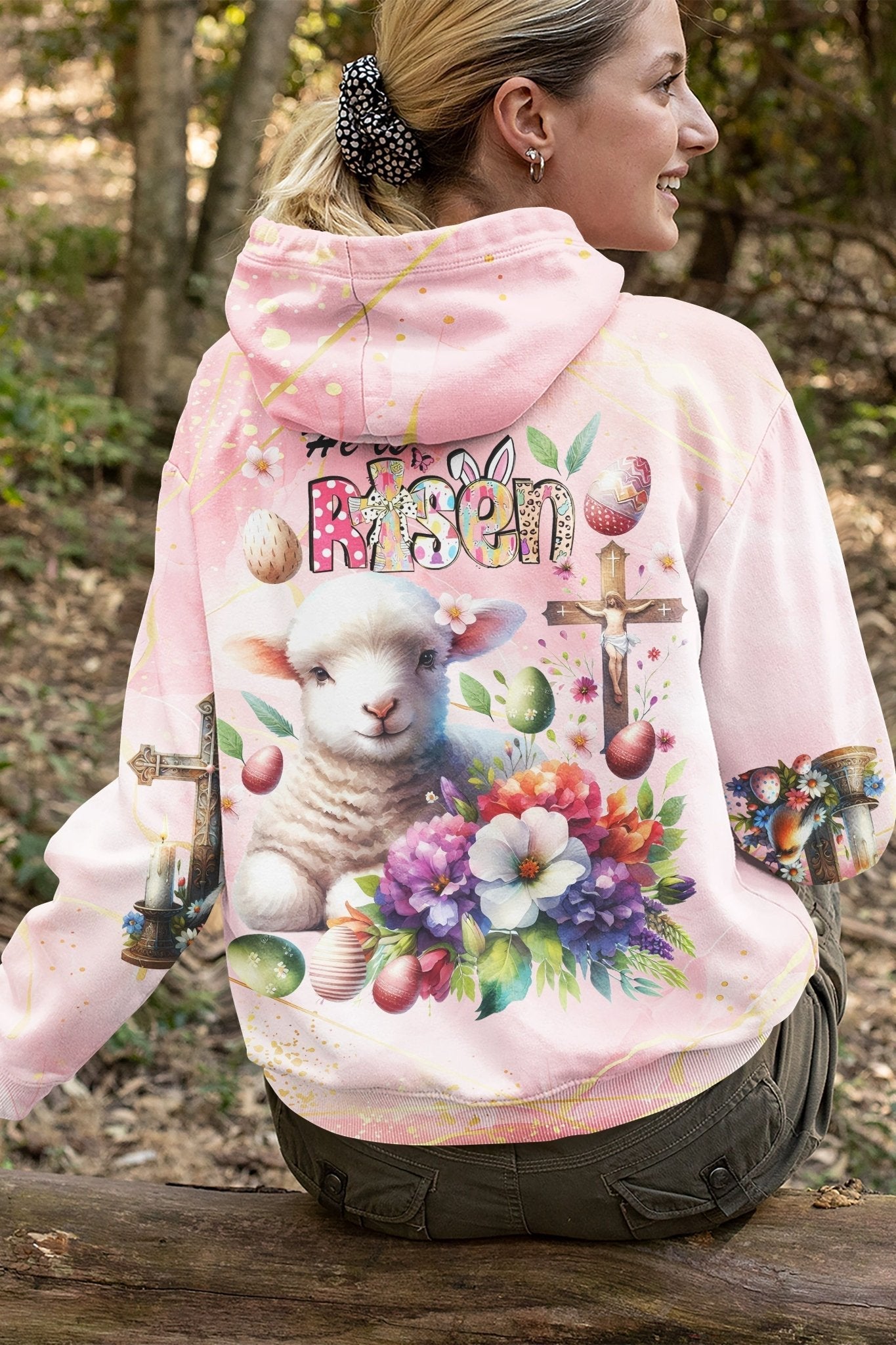He Is Risen All Over Print Hoodie