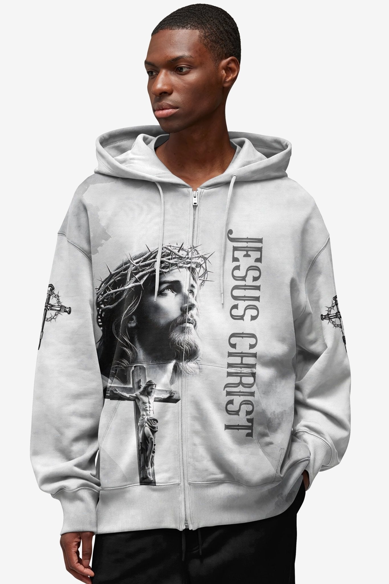 Yet He Chose Me All Over Print Zip Hoodie