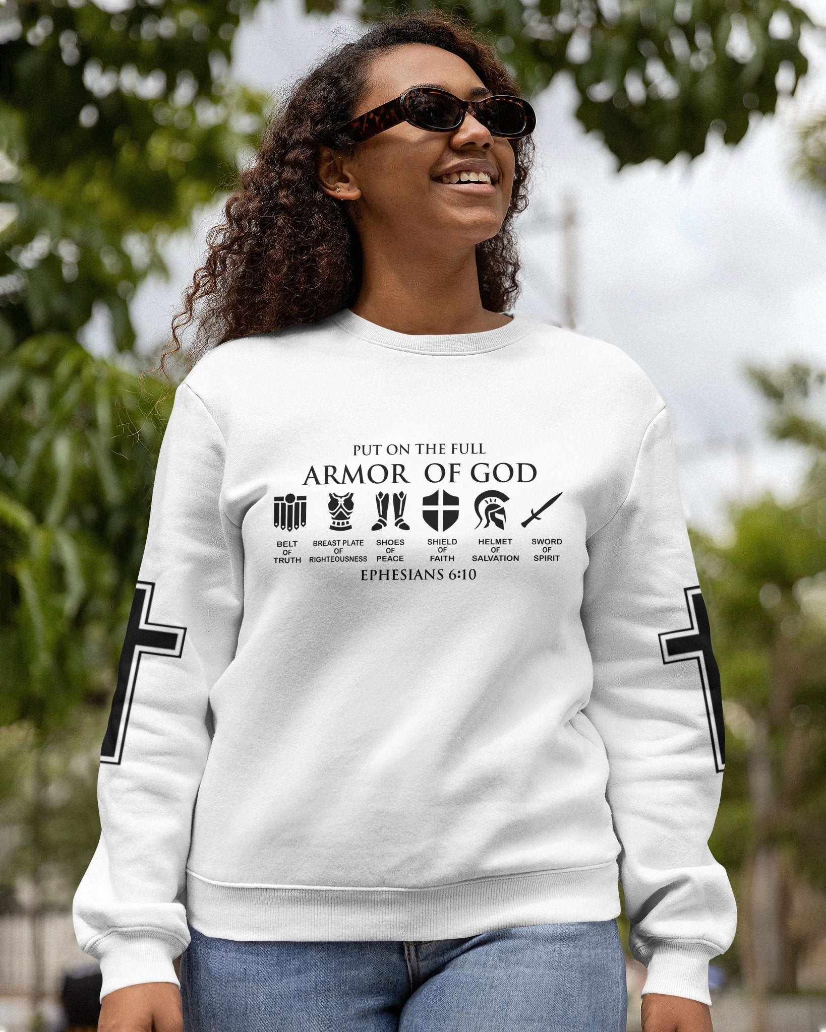 My Soul Is Protected By The Armor Of God All Over Print Sweater