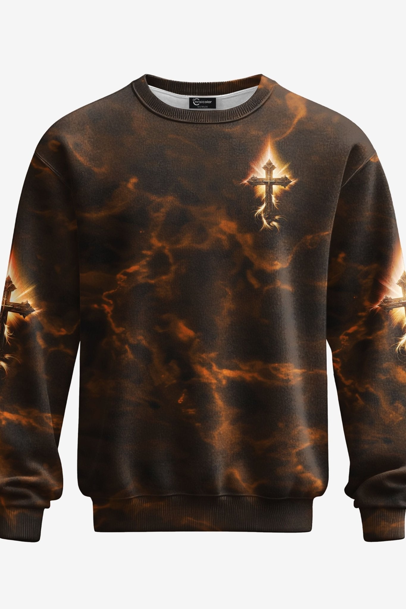 A Child Of God A Man Of Faith A Warrior Of Christ All Over Print Sweater