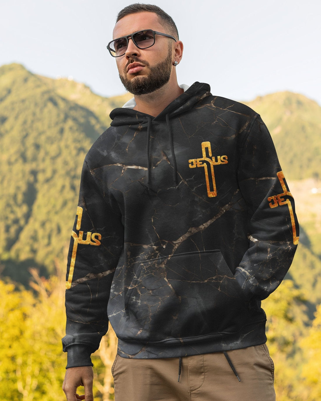 Death Could Not Hold Him All Over Print Hoodie