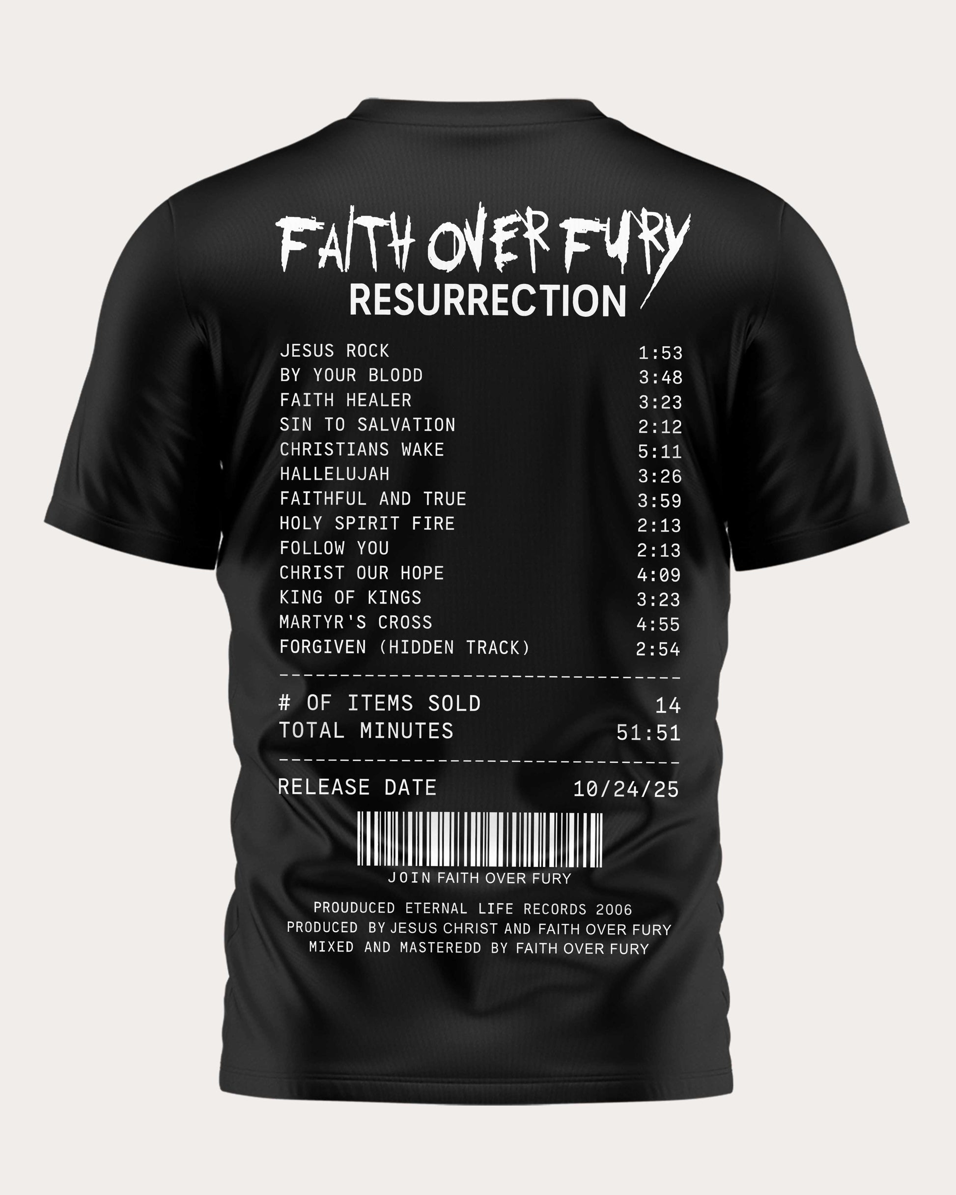 Faith Over Fury Resurrection T-Shirt
