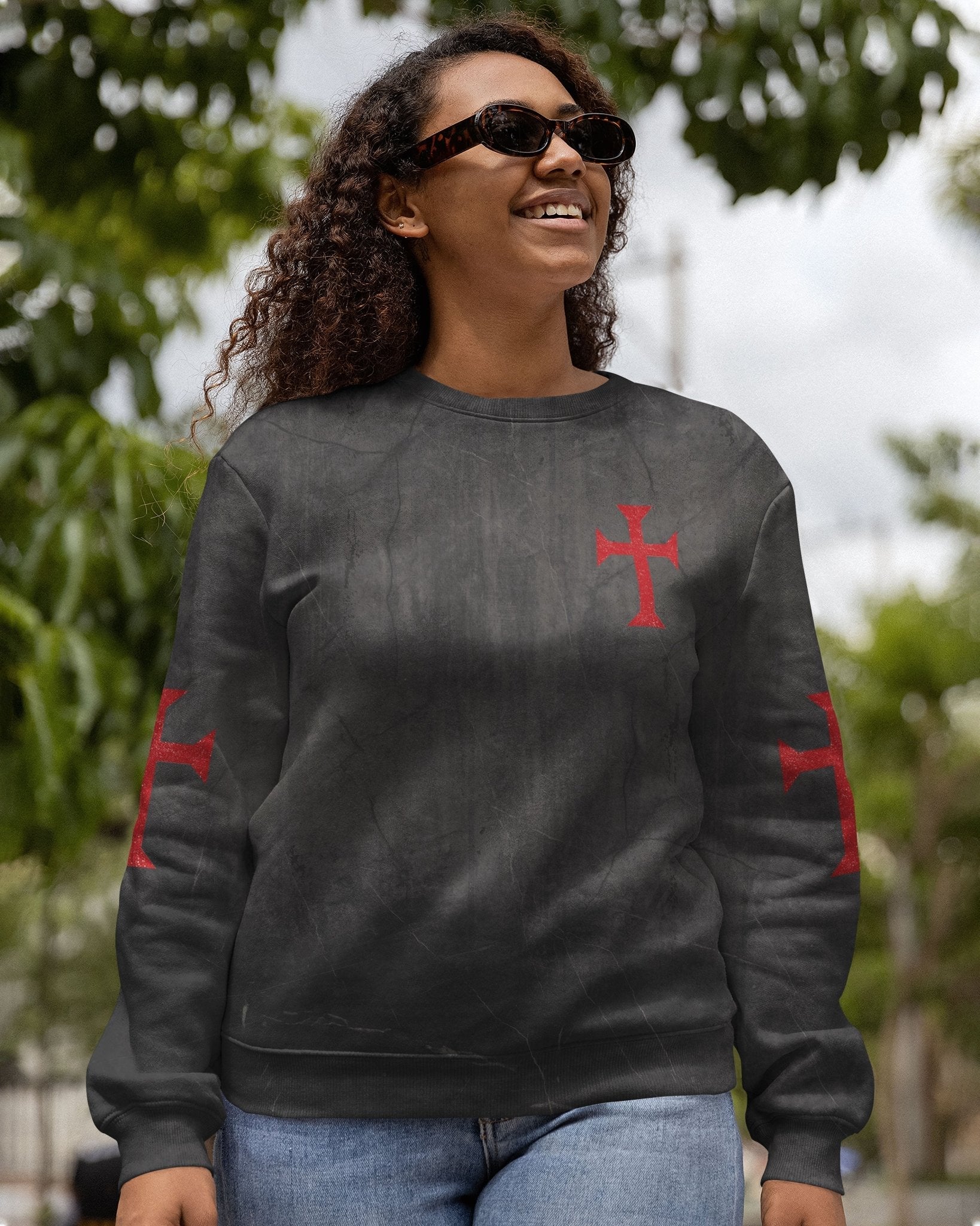 Let Your Faith Be Bigger Than Your Fear All Over Print Sweater
