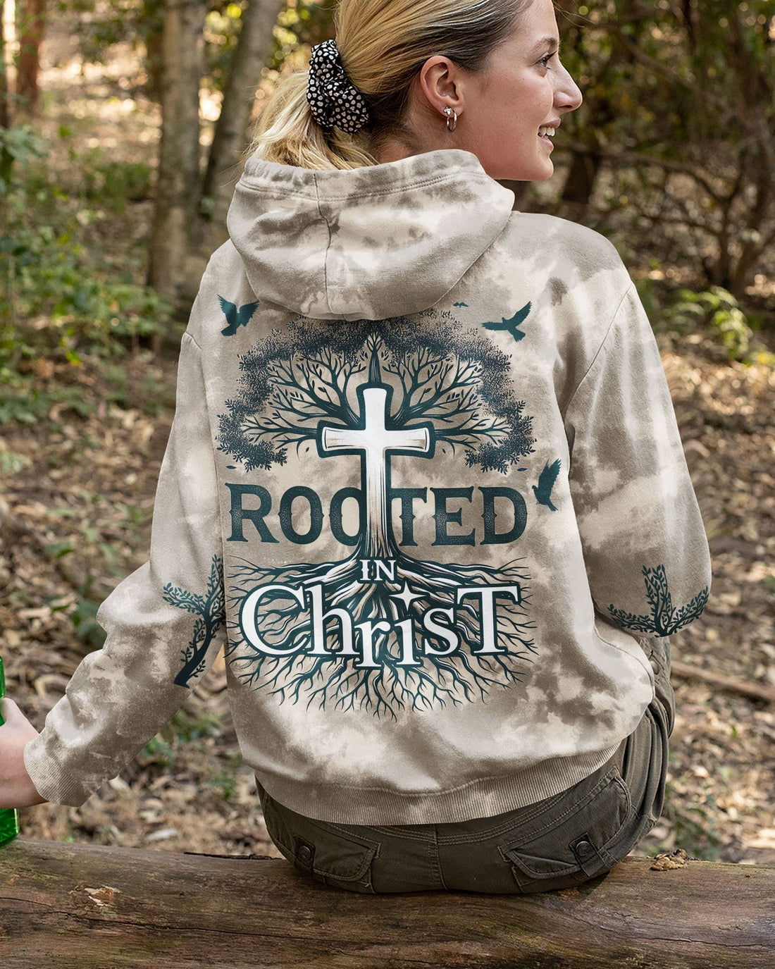 Rooted In Christ All Over Print Hoodie