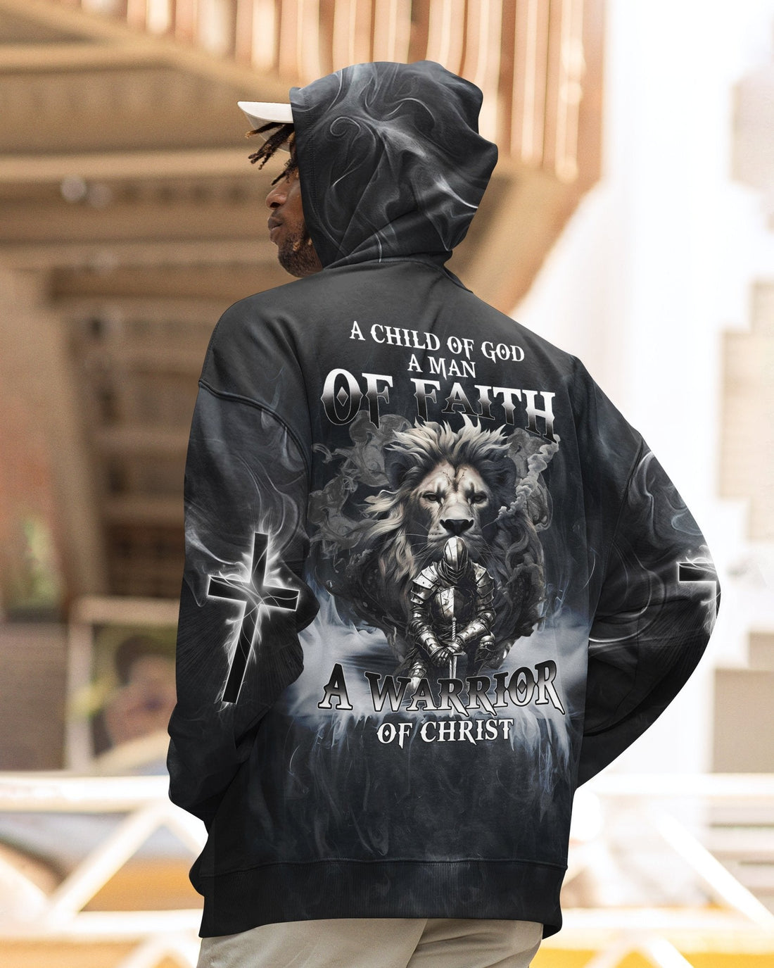A Child Of God A Man Of Faith All Over Print Hoodie